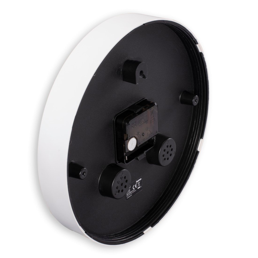 Hama Wanduhr »Wanduhr "Elba", Ø 25 cm, ohne Ticken«, geräuscharm