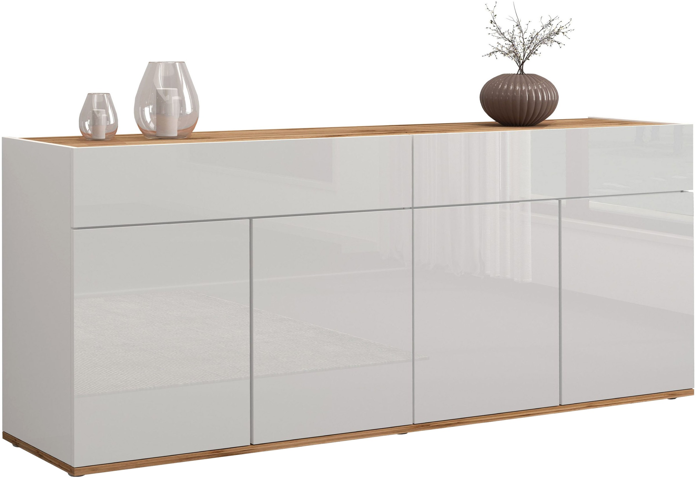 INOSIGN Sideboard "Garda Kommode, Schrank, 4 Türen mit Push-to-Open, Made i günstig online kaufen