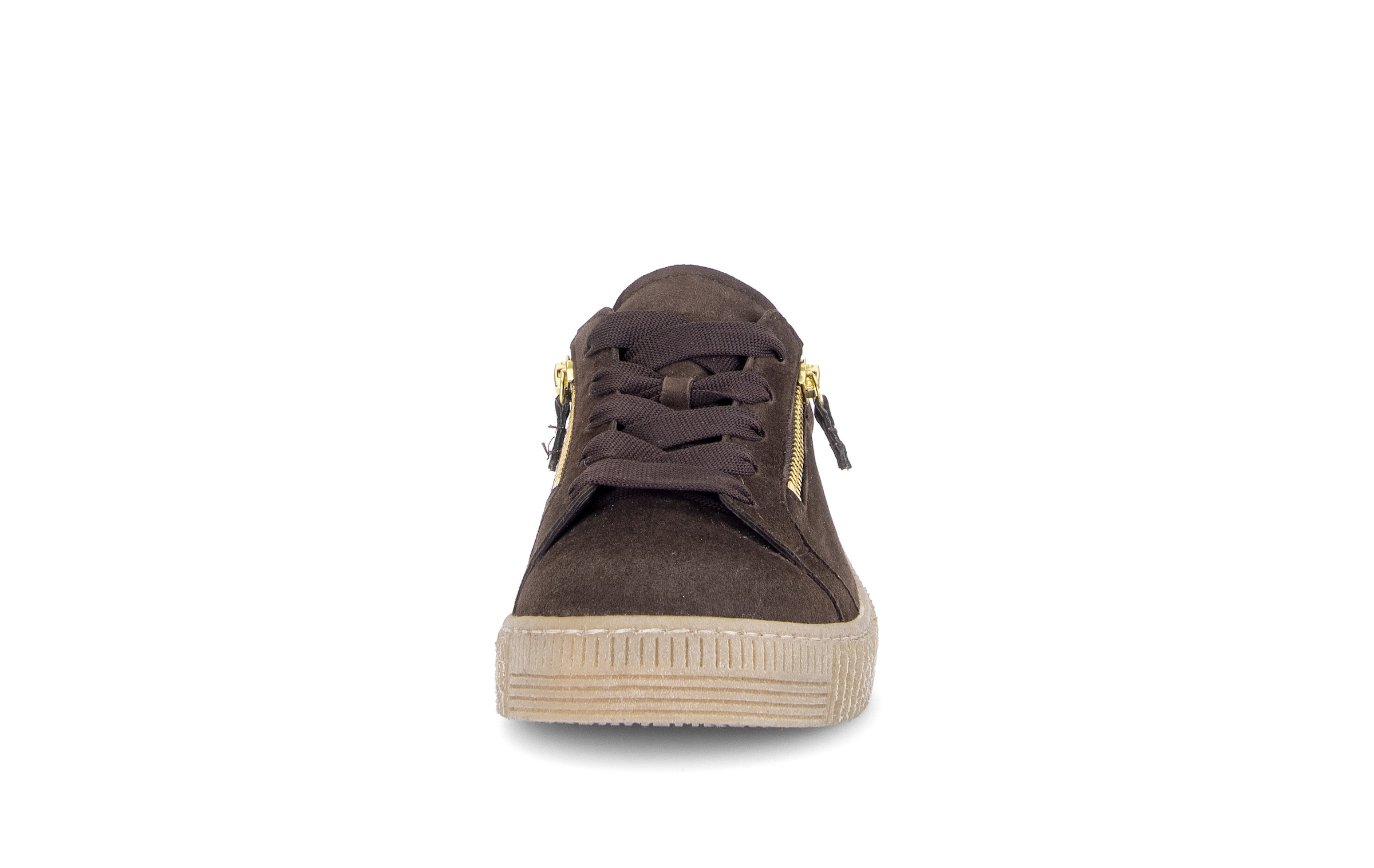 Gabor Plateausneaker  Freizeitschuh, Halbschuh, Schnürschuh mit dezentem Fresenbesatz