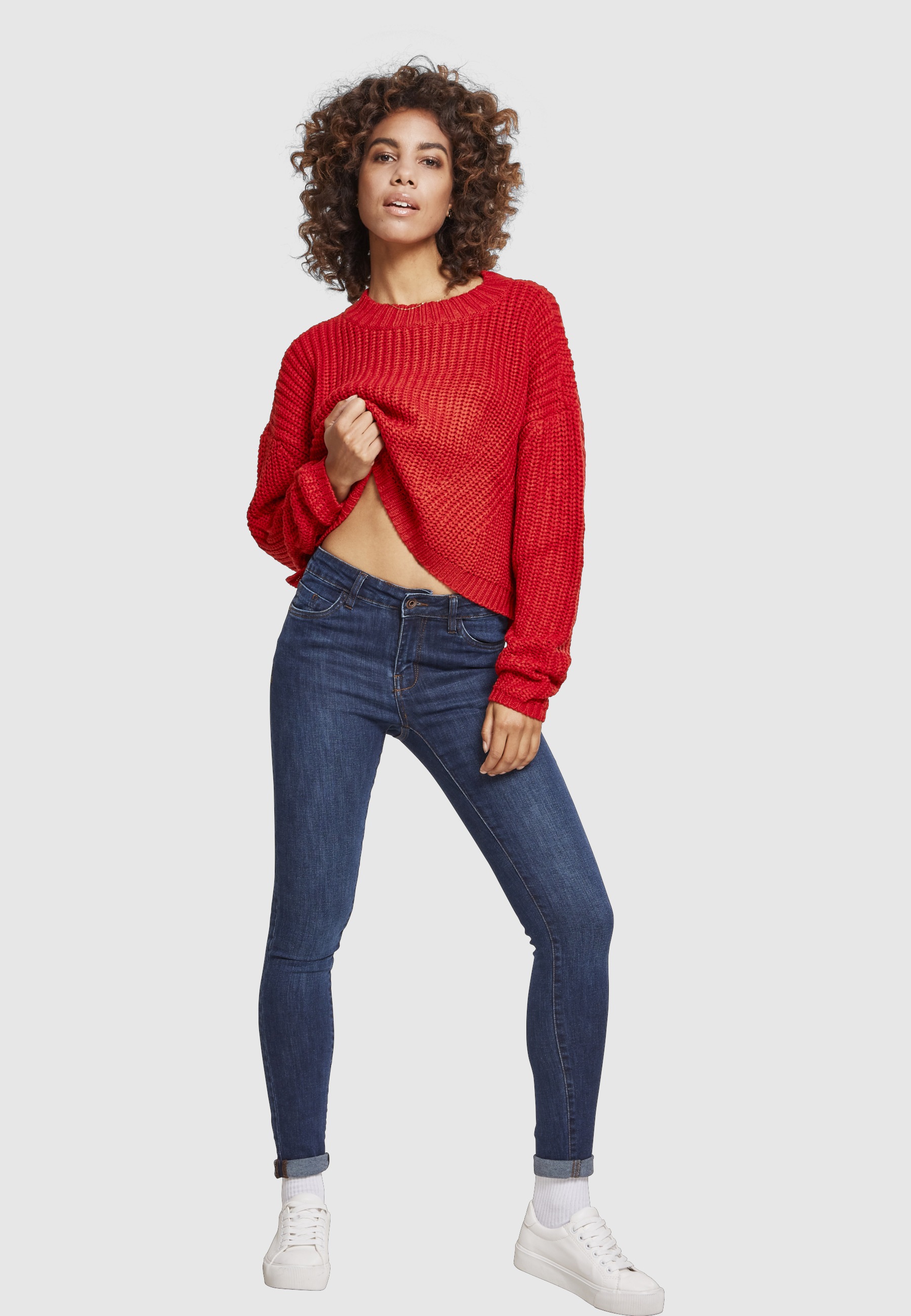 URBAN CLASSICS Sweatshirt »Urban Classics Damen Ladies Wide Oversize Sweater«, 1 Stk.
