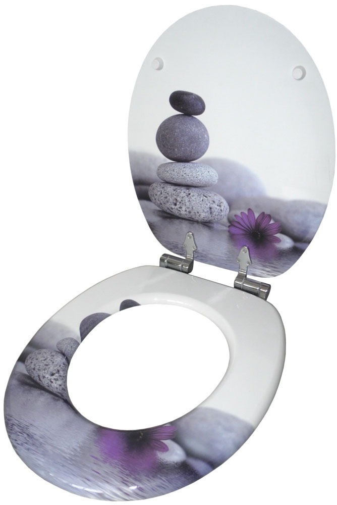 Sanilo Badaccessoire-Set »Energy Stones« WC-Sitz, Badteppich, Stöpsel, Seifenspender und WC-Bürste