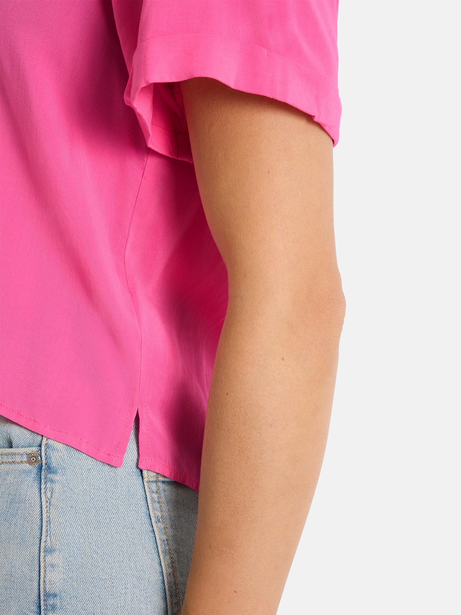 Thumbnail - Lieblingsstück Hemdbluse "RulaEP" mit Umschlagsaum an den Ärmeln, lockerer Fit