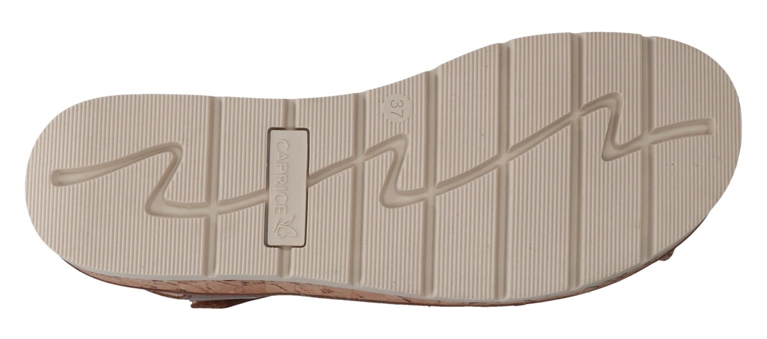 Caprice Keilsandalette, Sommerschuh, Bequemschuh im praktischem Klettverschluss