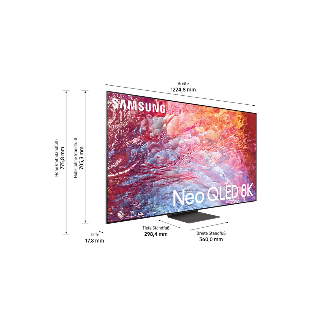 Samsung QLED-Fernseher »55" Neo QLED 8K QN700B (2022)«, 138 cm/55 Zoll, 8K, Smart-TV-Google TV
