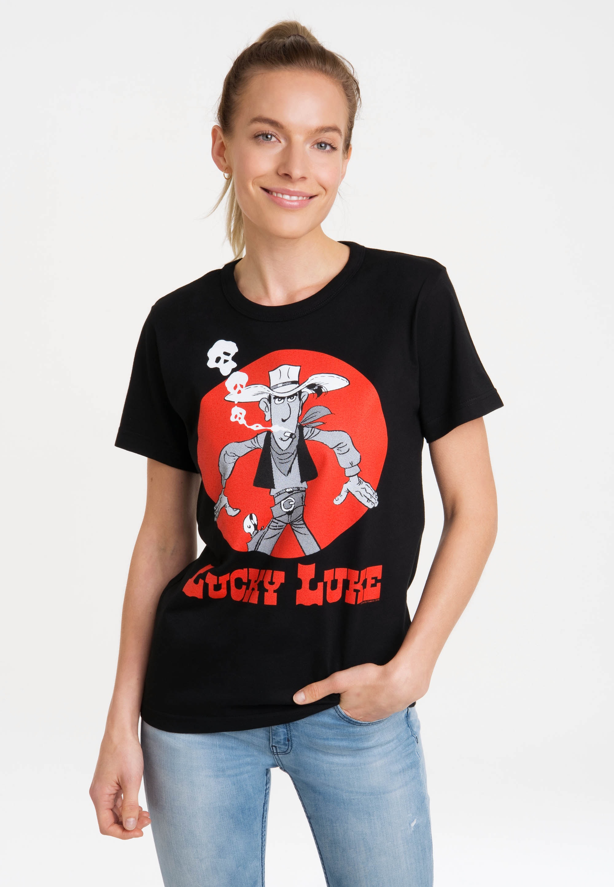 LOGOSHIRT T-Shirt »Lucky Luke - Daisytown«, mit lizenziertem Print