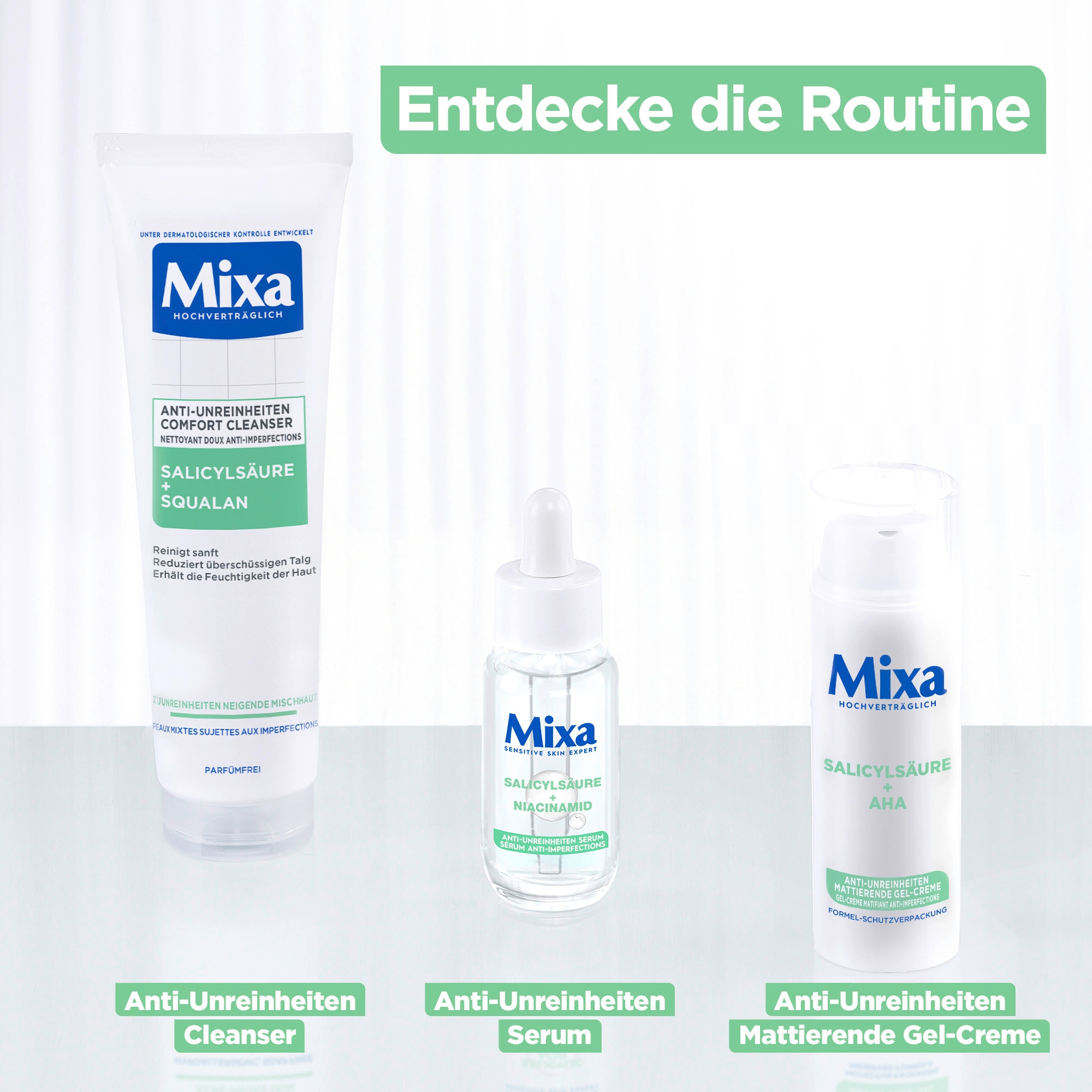 Mixa Gesichtspflege »Mixa Anti-Unreinheiten Gel-Creme«, mit hoher Wirksamkeit