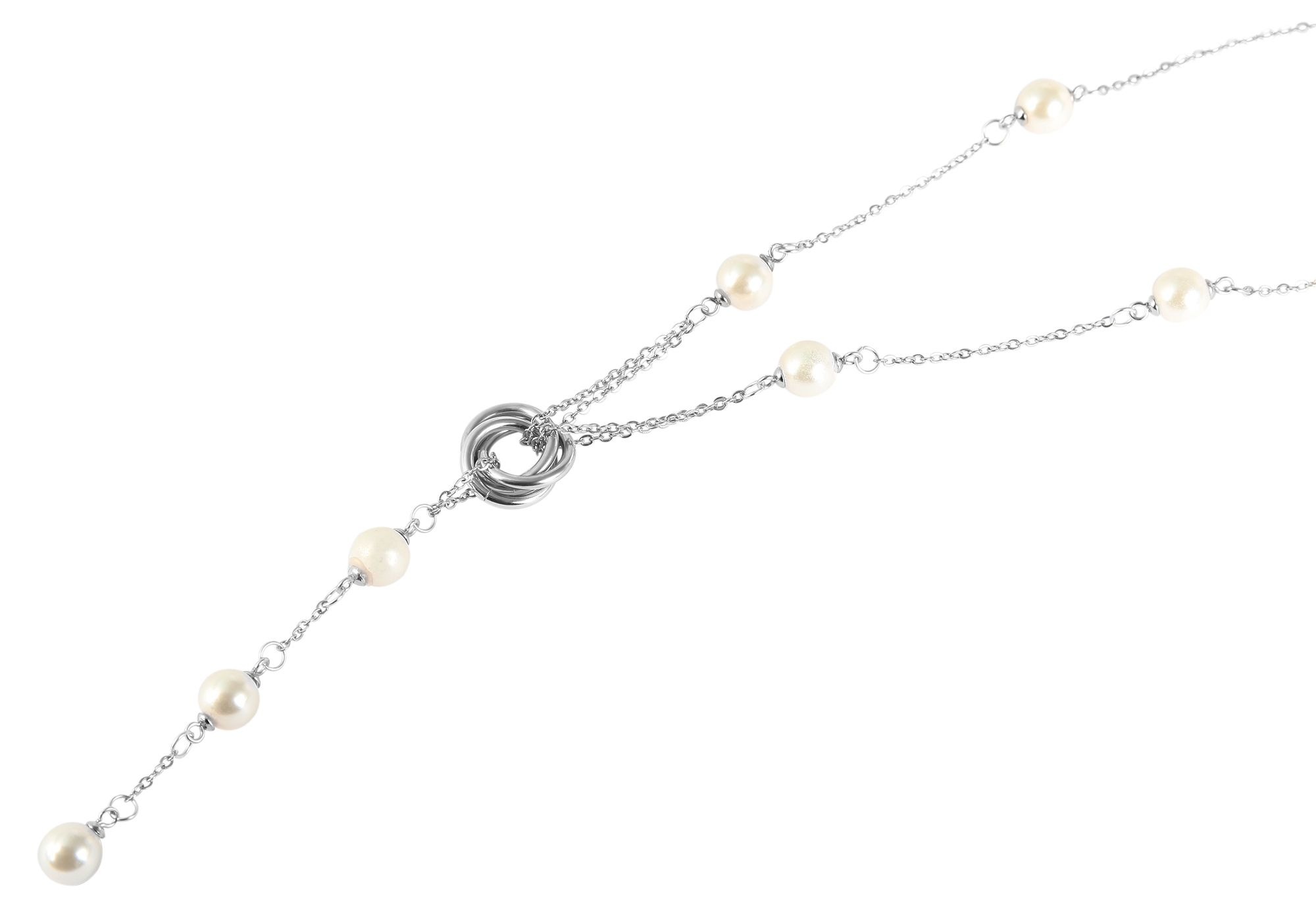 Kette ohne Anhänger ADELIA´S "Damen Halskette mit Anhänger – aus Edelstahl", silber, Halsketten, Damen, 55cm, Edelstahl, Zum Verschenken – passend für viele Anlässe
