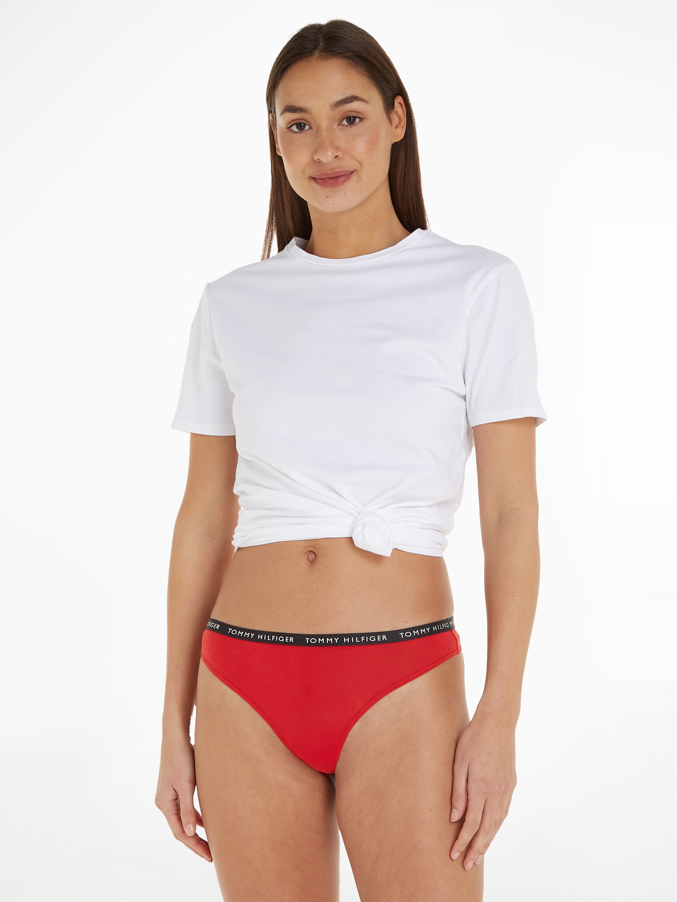 Tommy Hilfiger Underwear T-String, (3 St.), mit schmalem Logobündchen