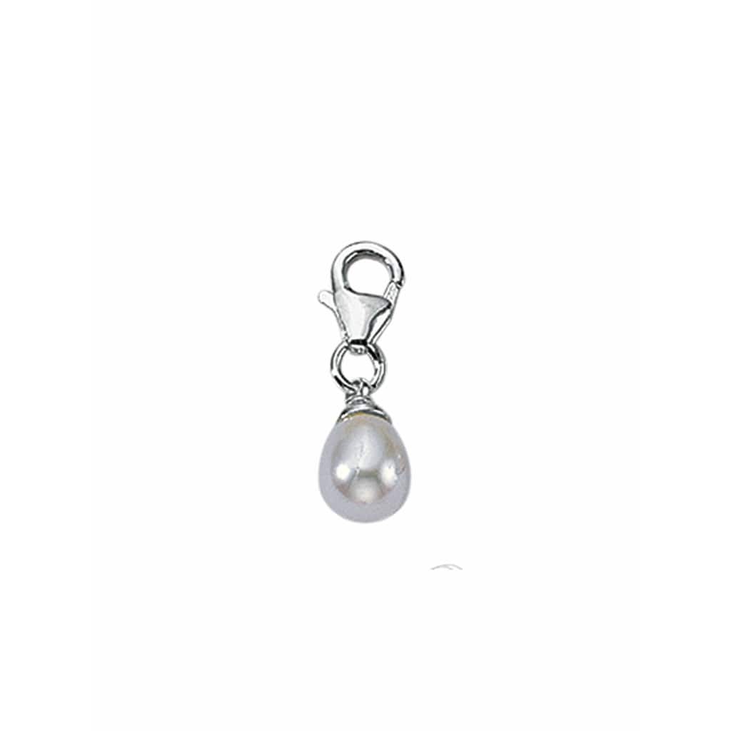 Adelia´s Charm-Einhänger »925 Silber Charms Anhänger mit Süßwasser Zuchtperle«, mit Süßwasser Zuchtperle Silberschmuck für Damen