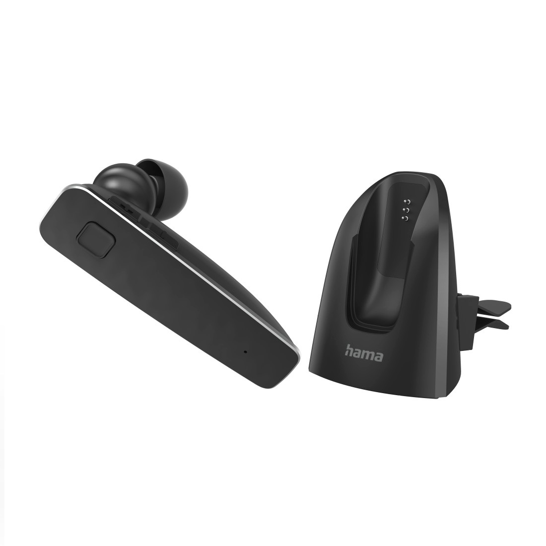 HAMA Bluetooth-Kopfhörer "Bluetooth Headset MyVoice2100, mono, in ear, Ohrbügel, für zwei Geräte", schwarz, Kopfhörer