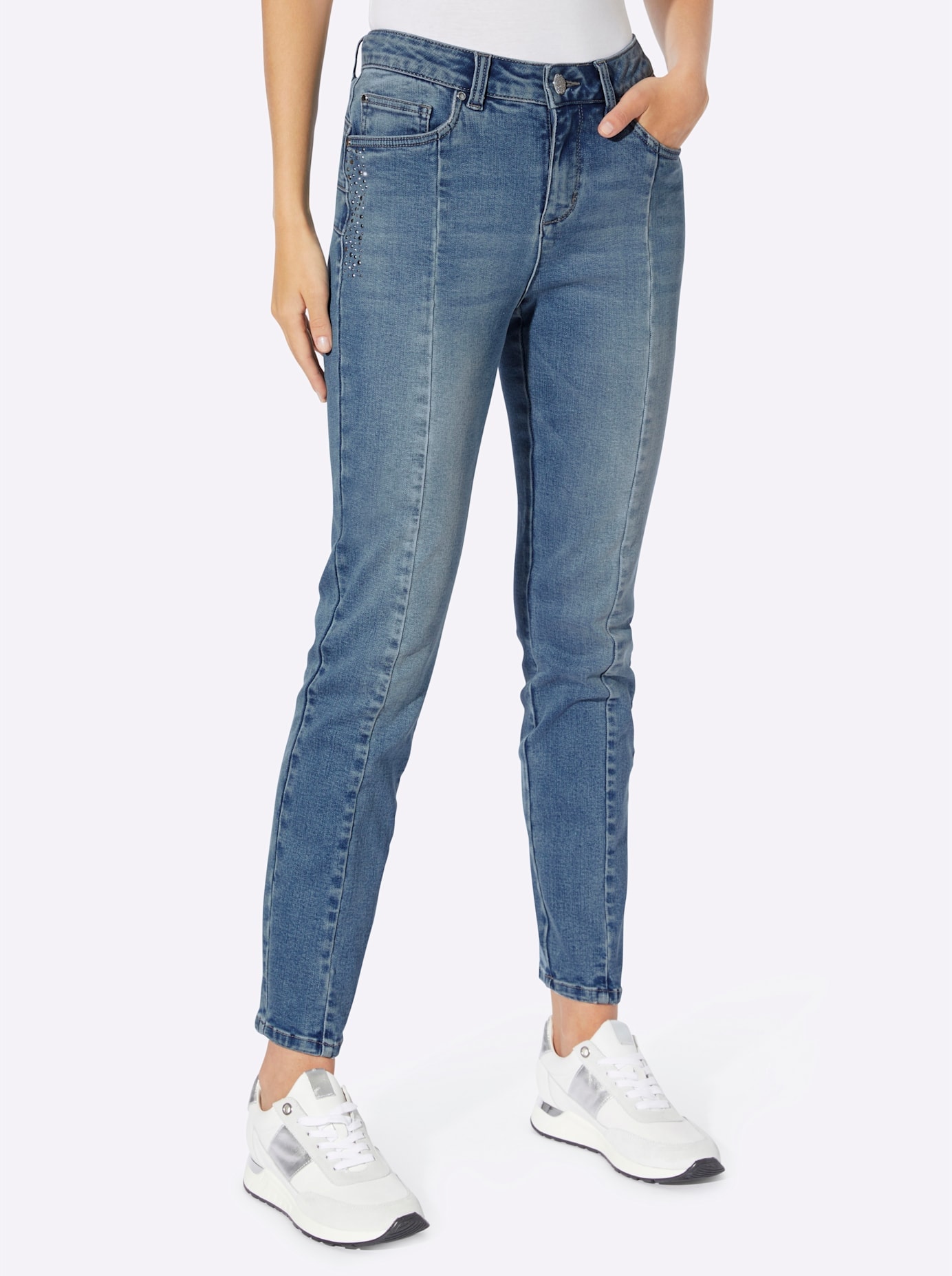 Push-up-Jeans, (1 tlg.)