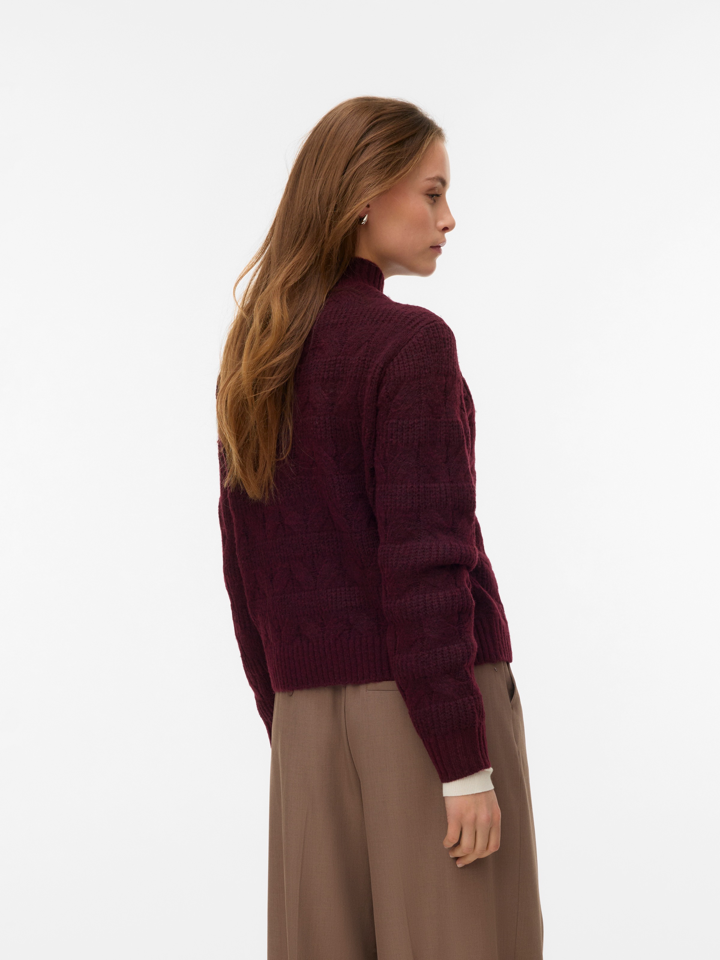 Vero Moda Strickpullover "VMVIRGO LS HIGHNECK PULLOVER BF" günstig online kaufen