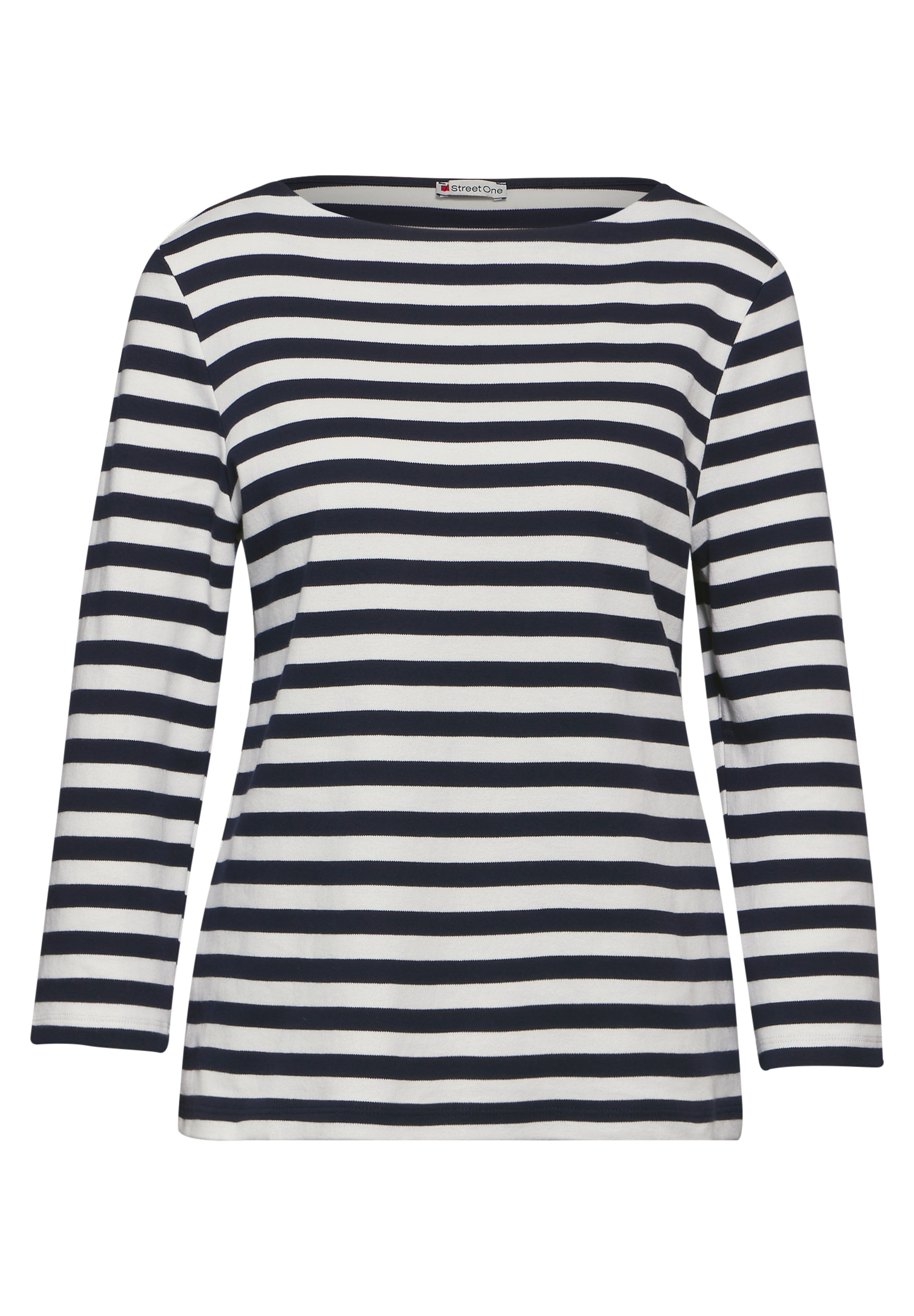 STREET ONE 3/4-Arm-Shirt, aus reiner Baumwolle