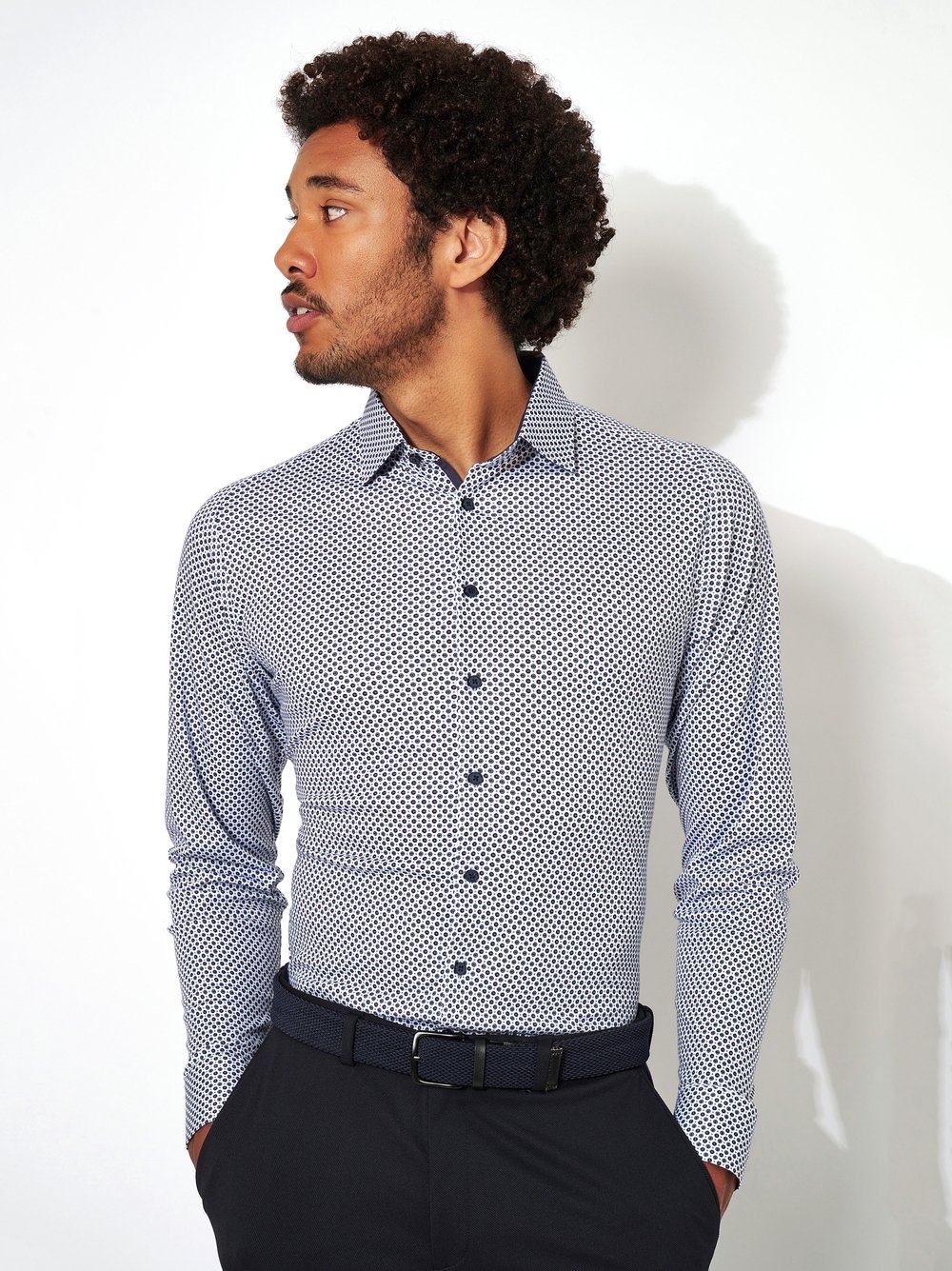 DESOTO Businesshemd "Jerseyhemd Casual Kent langarm", Flexibler Stretch, mi günstig online kaufen