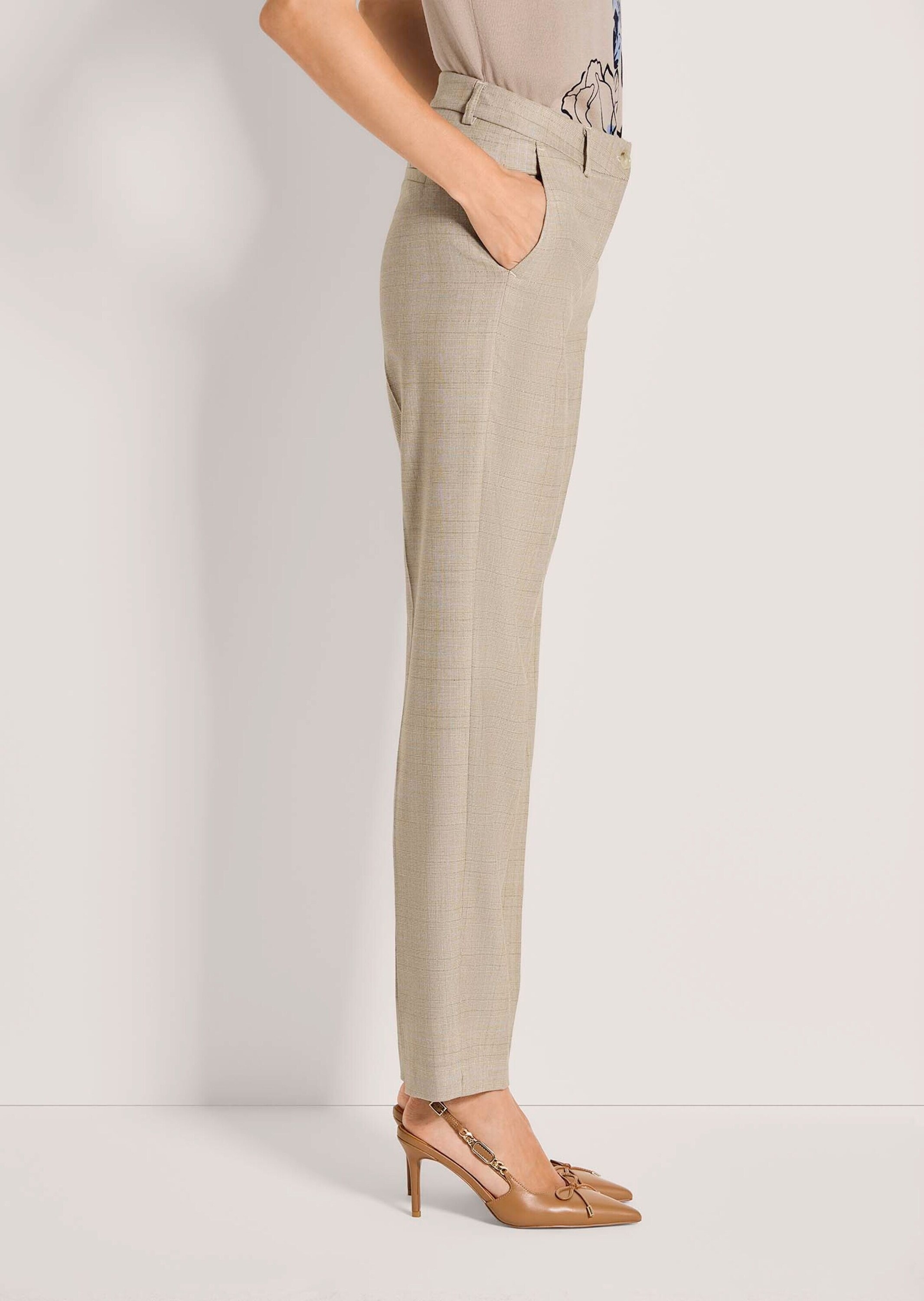 MADELEINE Stoffhose »Chinohose Glencheck-Hose mit Bügelfalten«