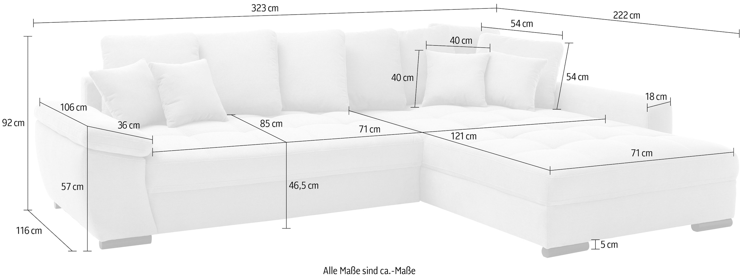 Mr. Couch Ecksofa »Richmond, L-Form«