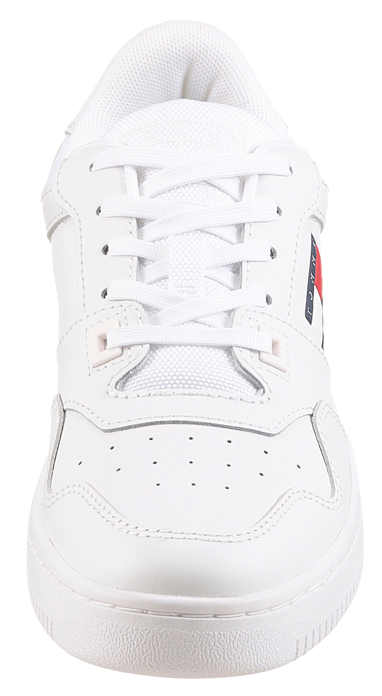 Tommy Jeans Plateausneaker »TJW RETRO BASKET«, Freizeitschuh, Halbschuh, Schnürer mit seitlicher Logoflagge