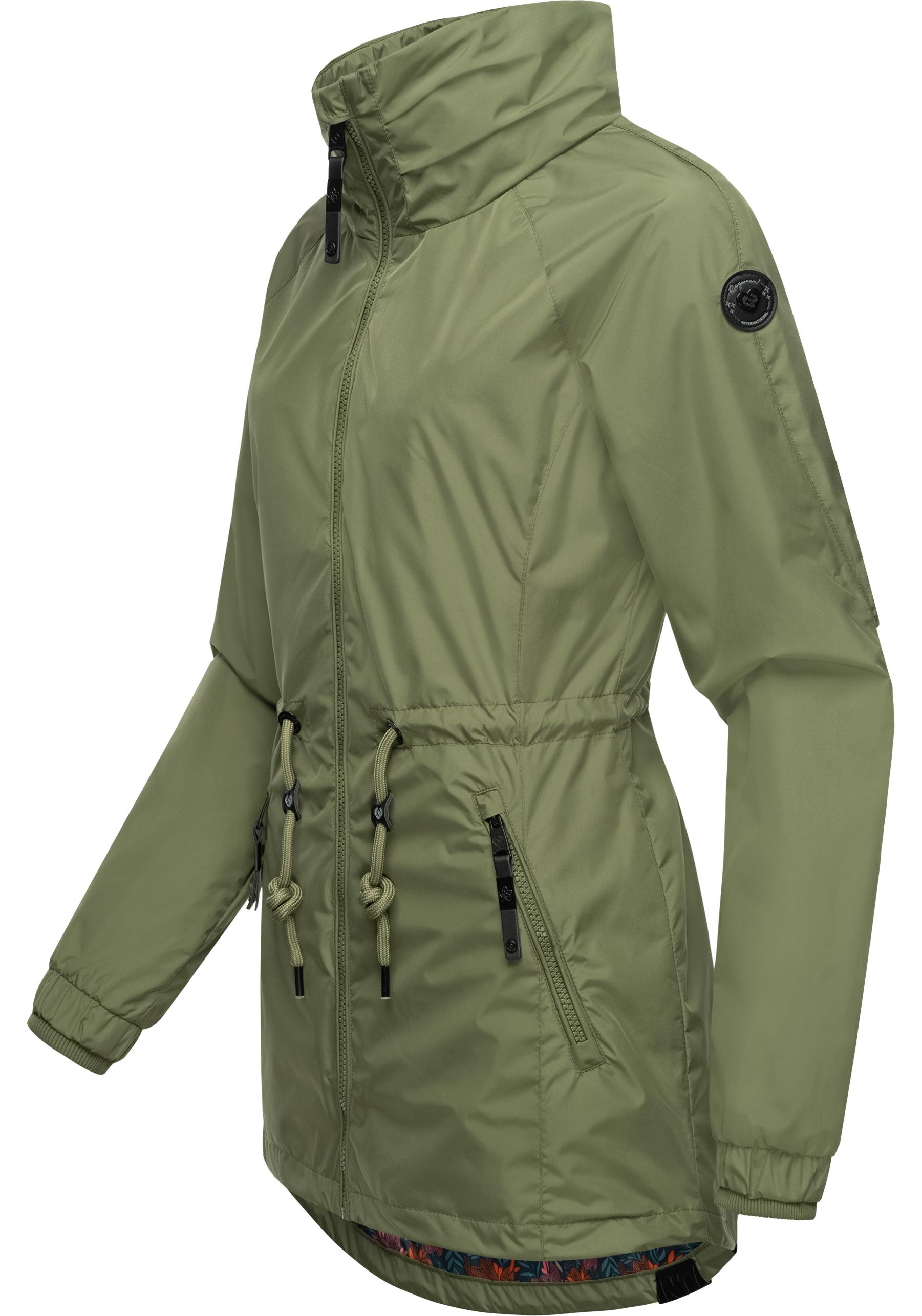 Ragwear Outdoorjacke »Tacy«, ohne Kapuze, wasserdichte Damen Übergangsjacke mit hohem Kragen