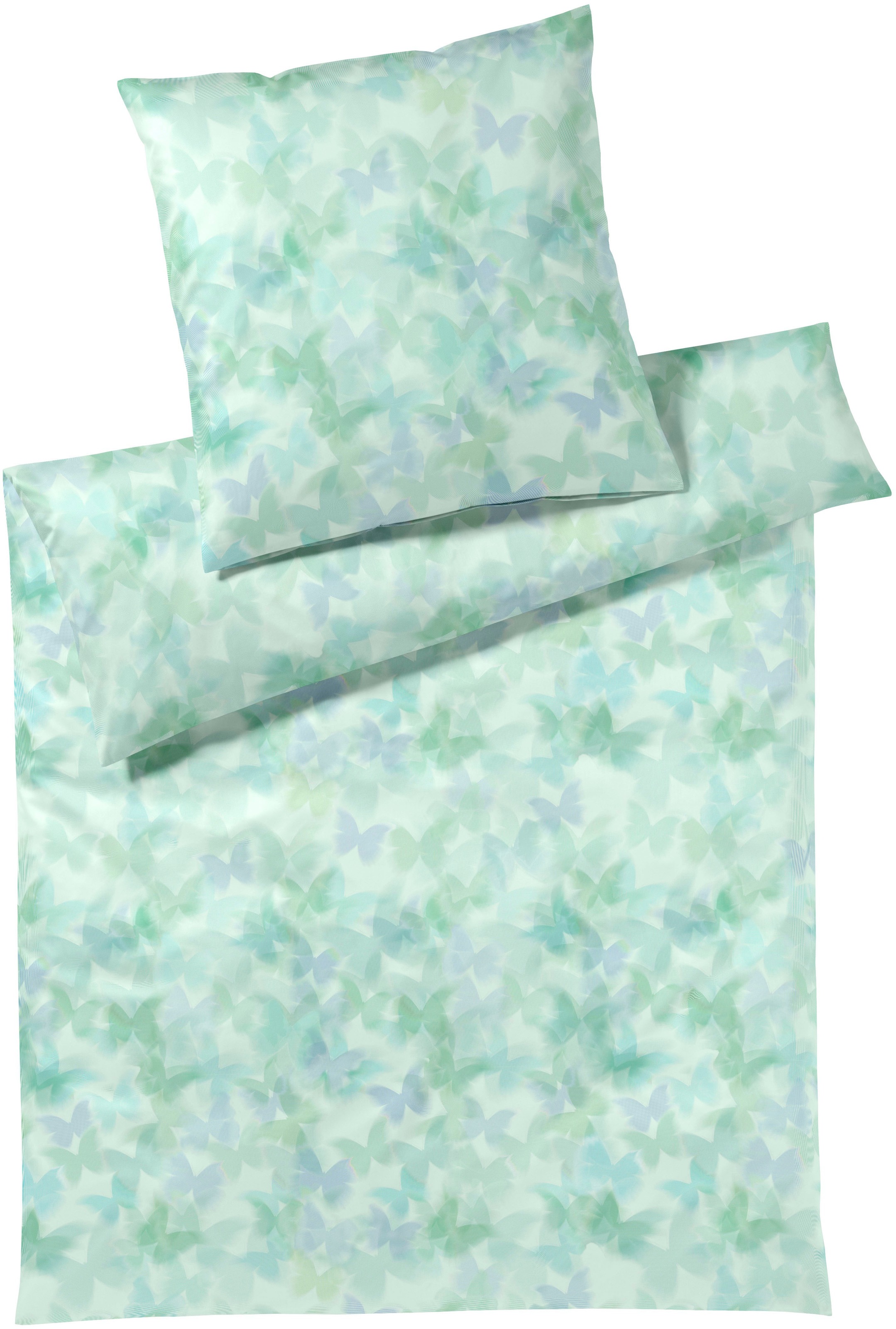 Bettwäsche ELEGANTE, blau, Mako-Batist, Obermaterial: 100% Baumwolle, Bettwäsche, "Lucid", angenehmes Hautgefühl