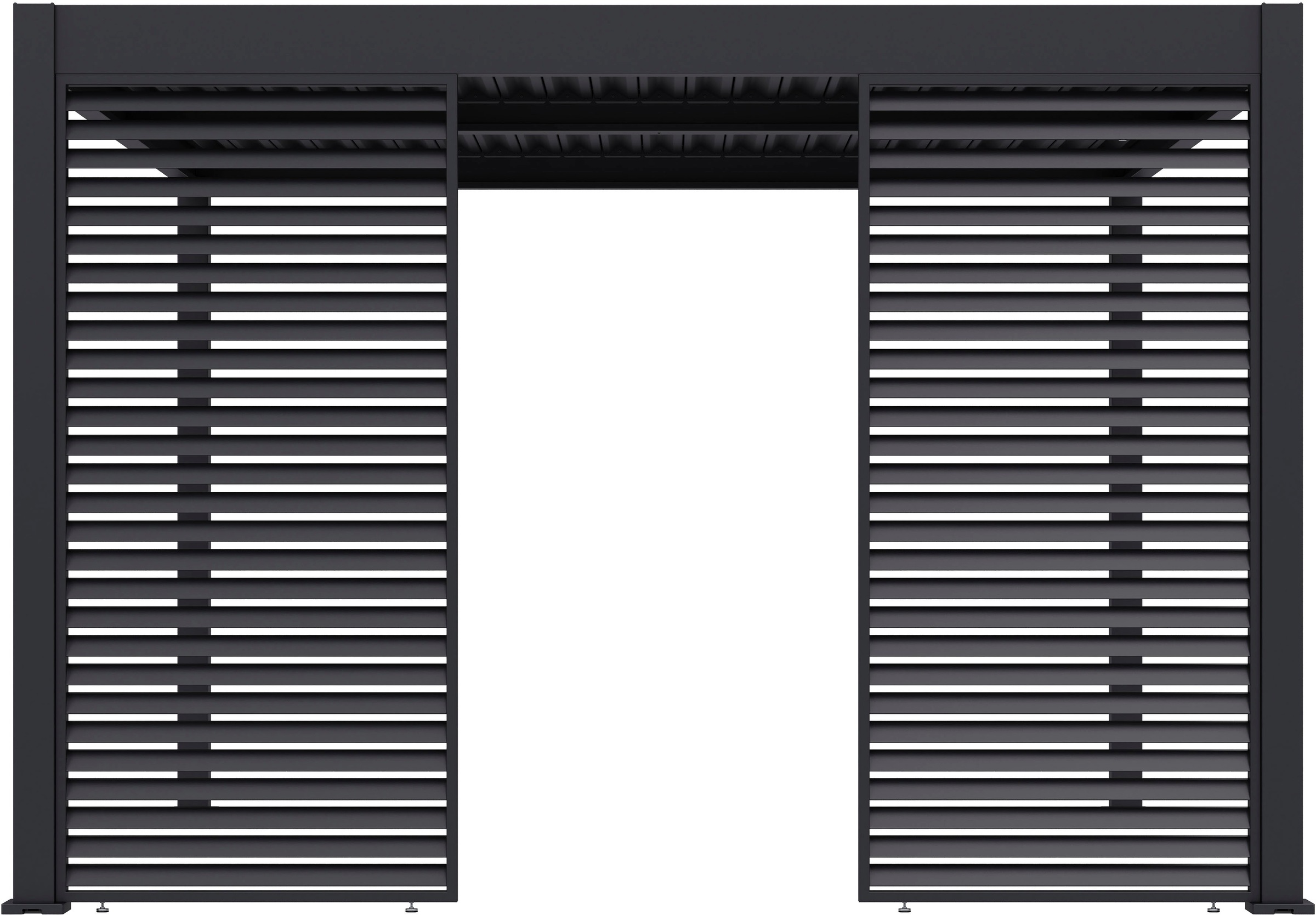 Paragon Pavillonseitenteil »Lamellen Sichtschutz für Pergola Grand Tuscan 12 Grau«