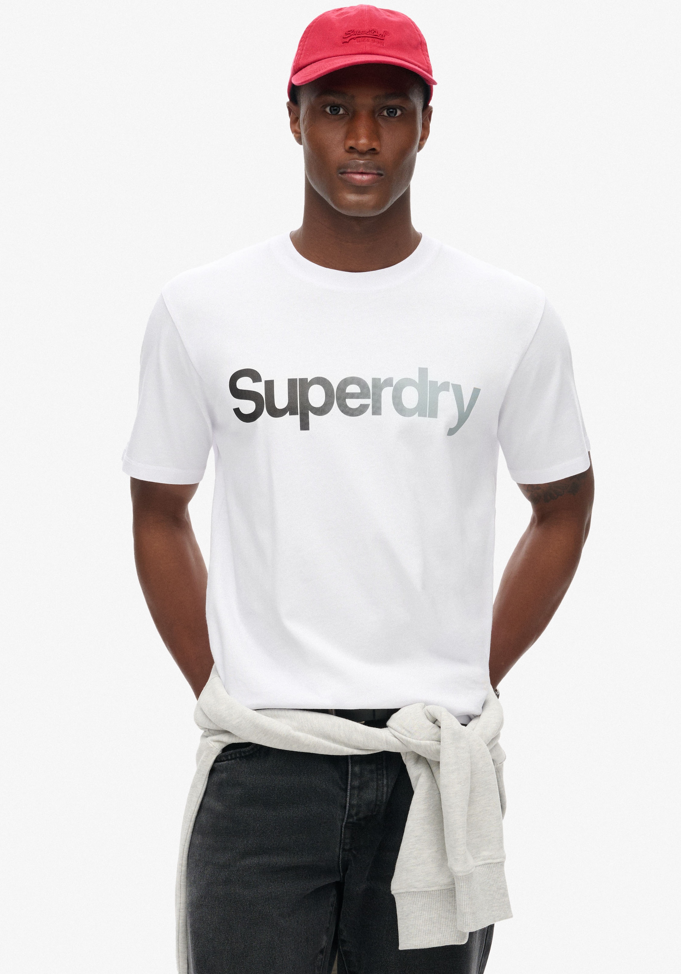 Superdry Rundhalsshirt "CORE LOGO FADE LOOSE TEE"