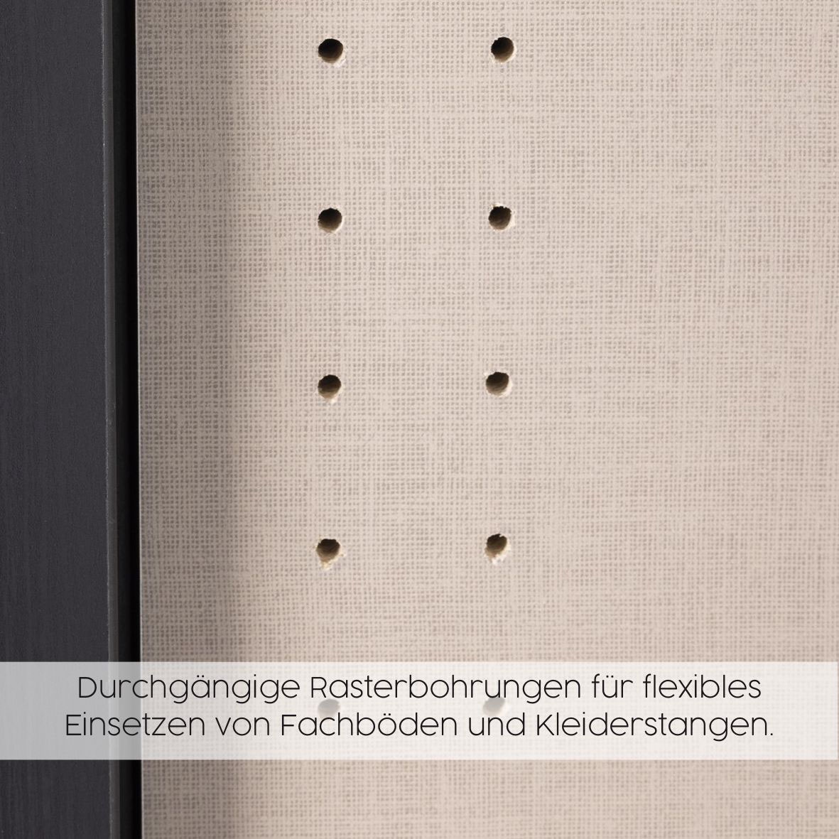 BAUR | in Hochglanz-Front »Aurelia«, mit Design Schwebetürenschrank geradlinigem oder Dekor- rauch