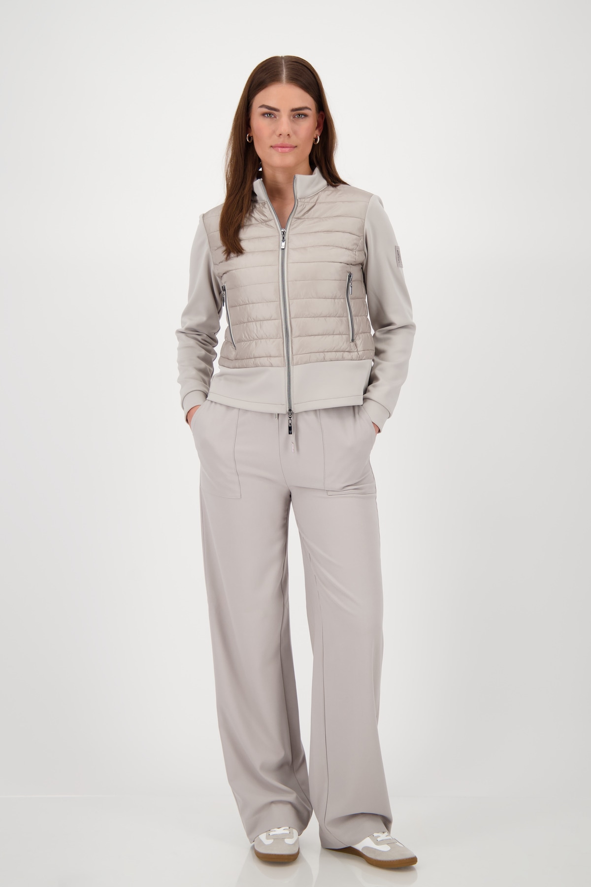 Monari Steppjacke »Jacke Stepp + Neopren«, ohne Kapuze, Mit Rundhalsausschnitt