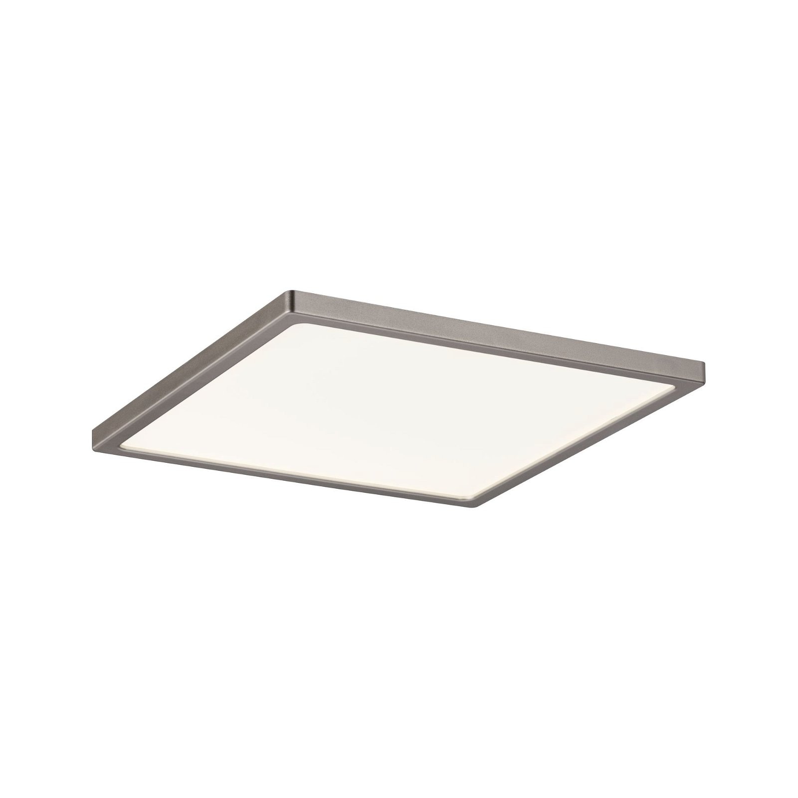 Paulmann LED Einbauleuchte »Areo eckig 180x180mm 11W 770lm 3000K Nickel matt IP23 Deckenmontage«, 1 flammig, Einbaupanel