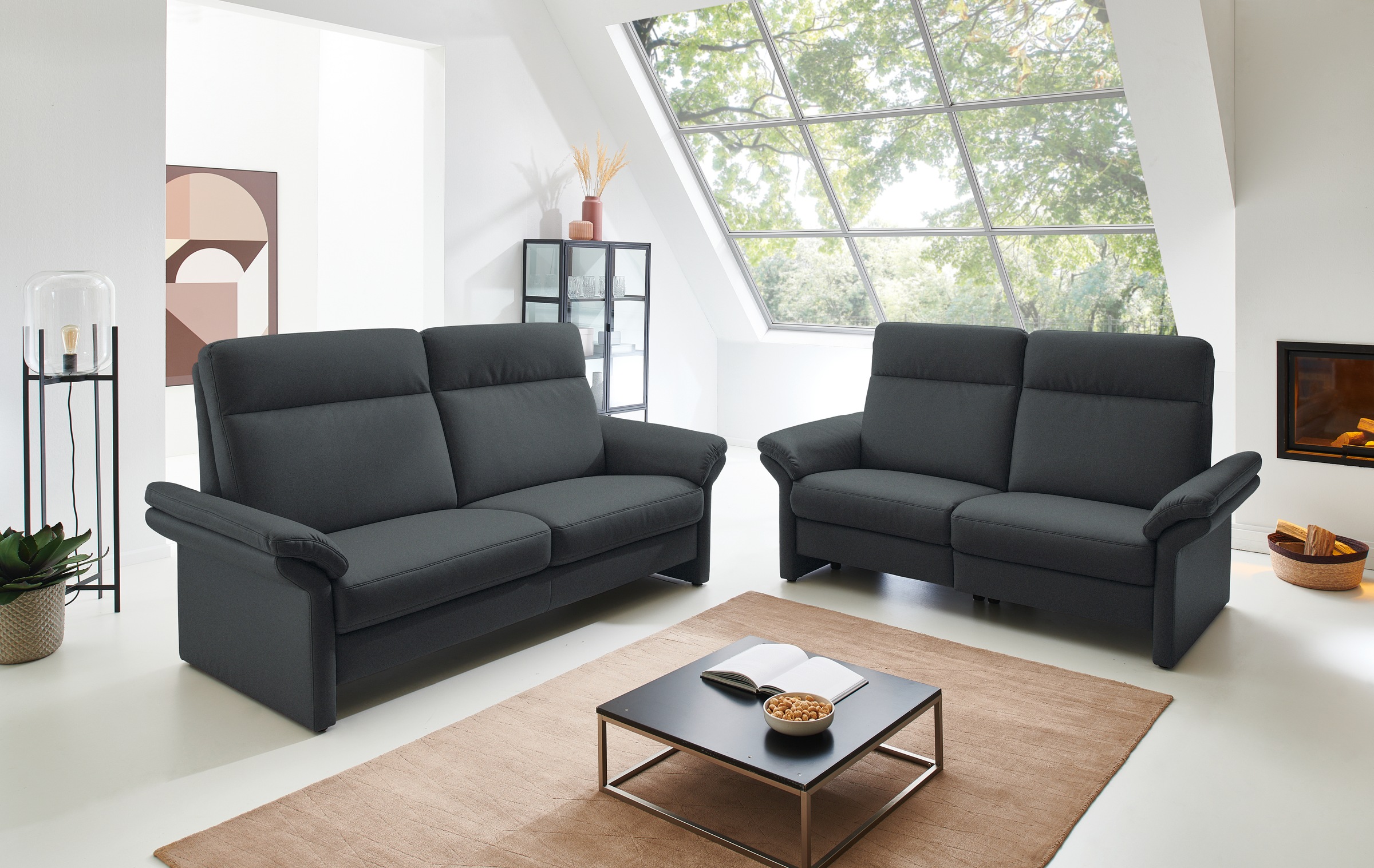 Places of Style 2,5-Sitzer »Senise, Breite 186 cm, Armteilverstellung, Federkern«, wahlweise auch mit Relaxfunktion auf beiden Seiten