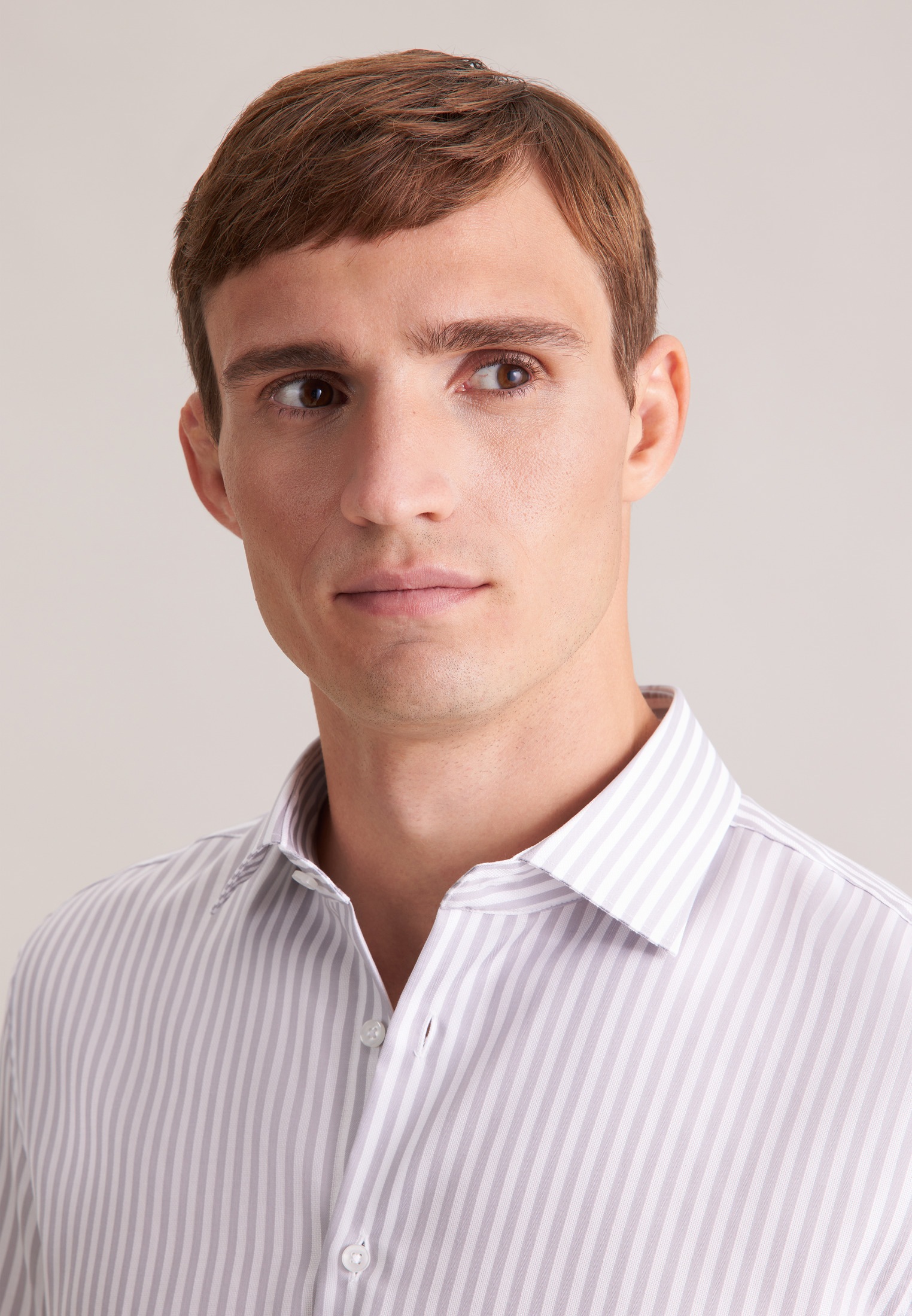 Thumbnail - seidensticker Businesshemd "Schwarze Rose" X-Slim 1/1 Kentkragen Gestreift