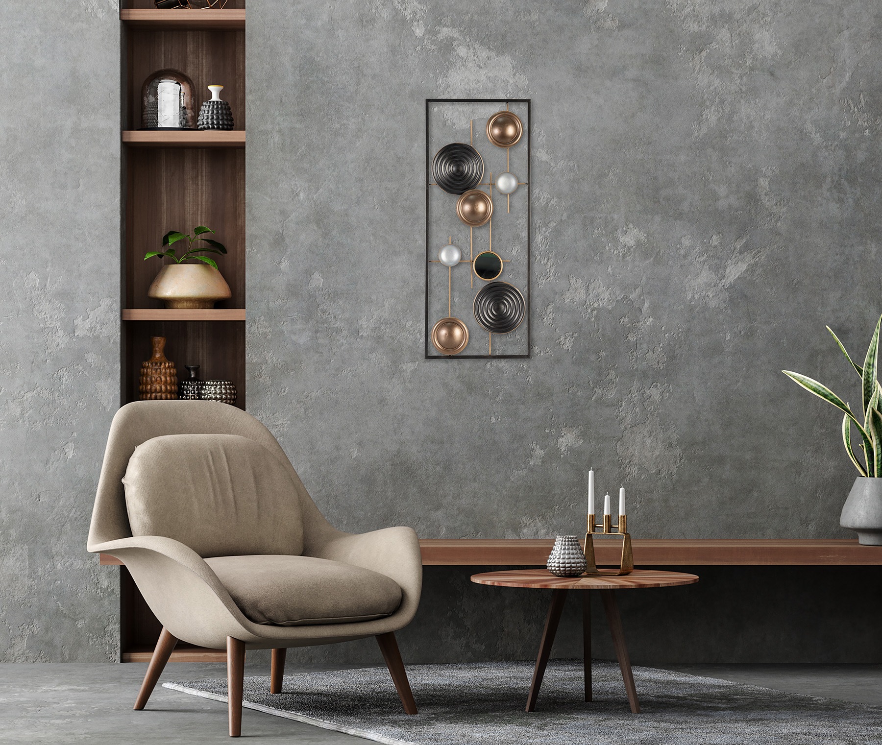 Bönninghoff Metallbild »ABSTRAKT 25x61 cm – Deko modern«
