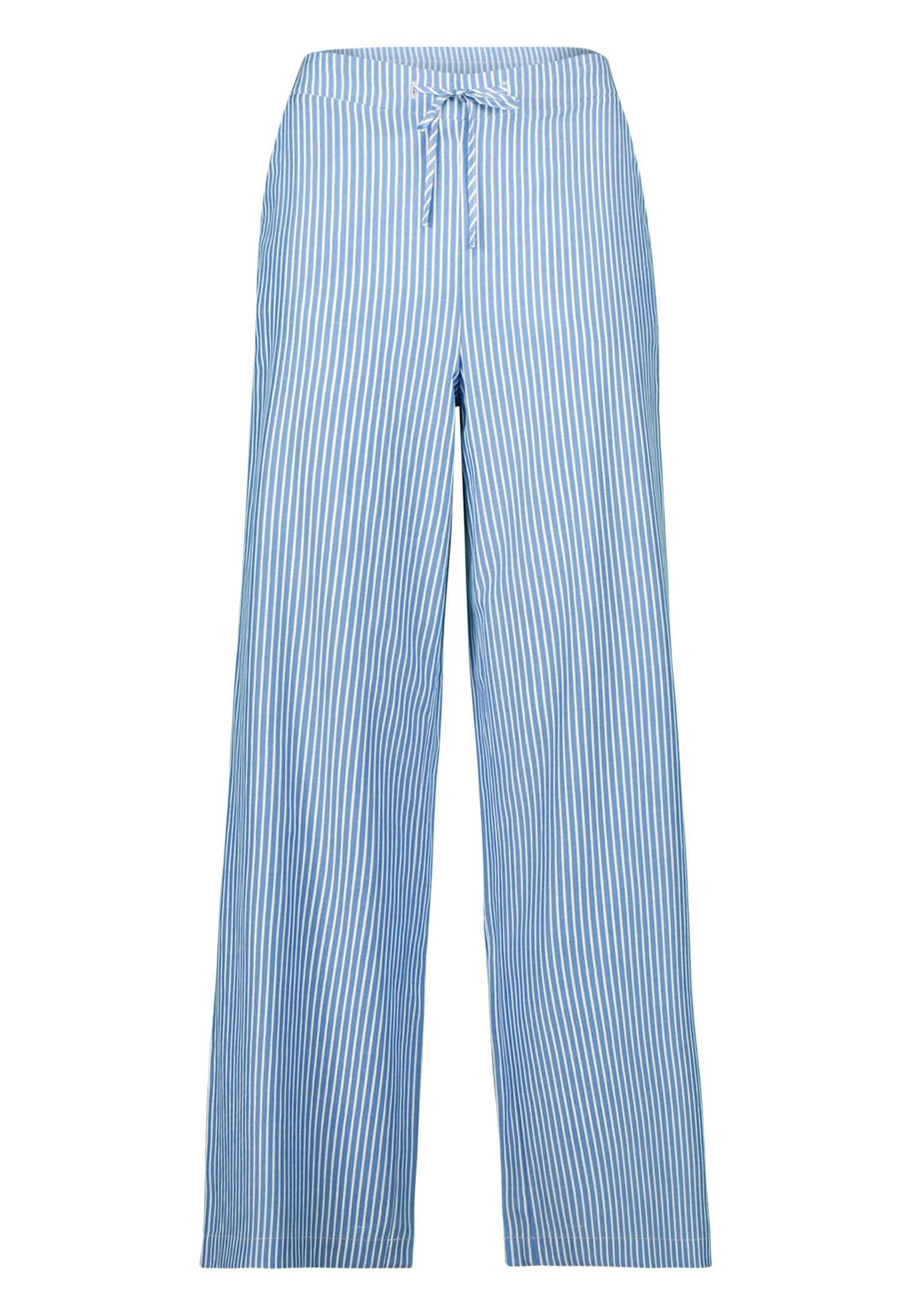 Zero Stoffhose »zero Hose gestreift weites Bein 30 Inch«, Bindedetail