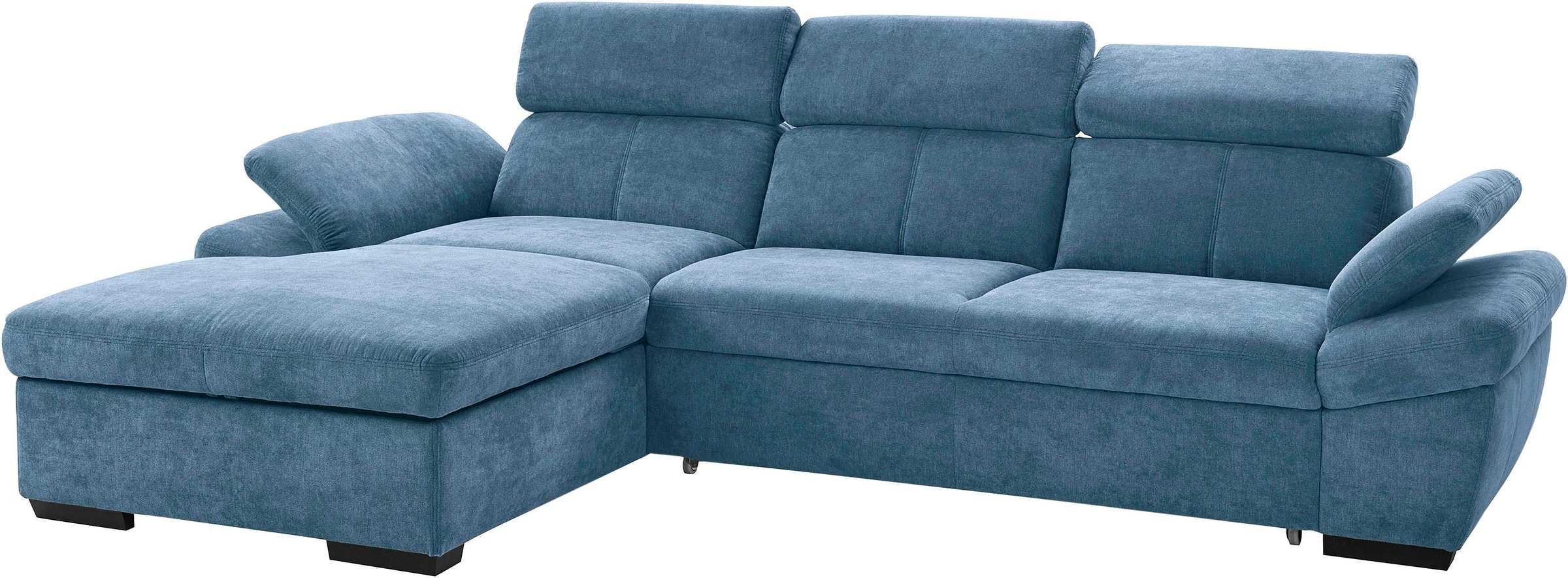 exxpo - sofa fashion Ecksofa »Salerno, inkl. Kopf- und Armteilverstellung, elegant & bequem, L-Form«, wahlweise mit Bettfunktion und Bettkasten, tolle Detailverarbeitung