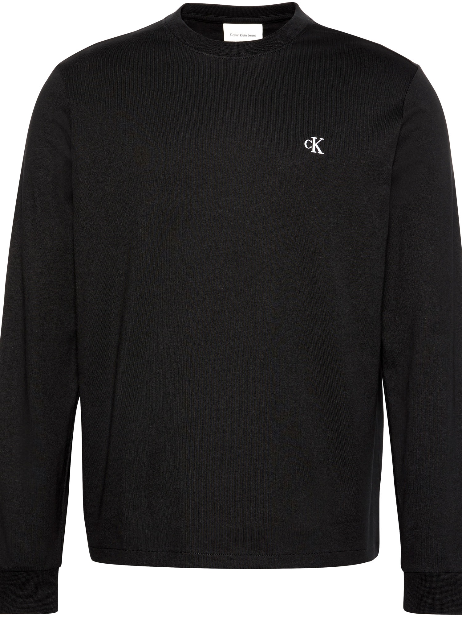 Calvin Klein Jeans Langarmshirt »LS EASY MONOGRAM TEE«, Mit Rundhalsausschnitt, regular fit
