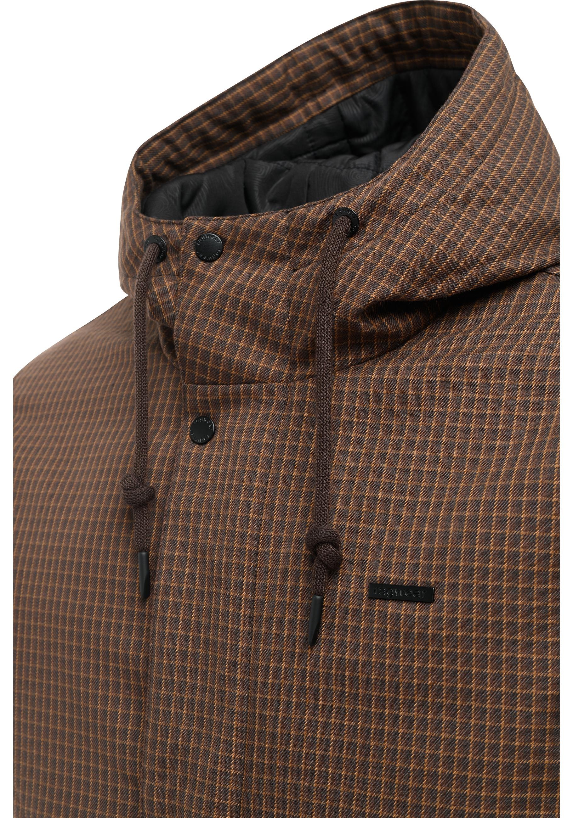 Ragwear Outdoorjacke »Docksid Y« mit Kapuze Warme Winter Jacke mit verstellbarer Kapuze