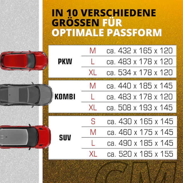 WALSER Autoplane »Indoor Fleece«, PKW-Abdeckplane, in den Größen M, L und  XL per Rechnung | BAUR