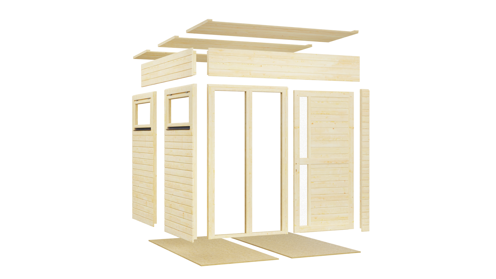 KONIFERA Gartenhaus »Cubus 2 Office Lounge«