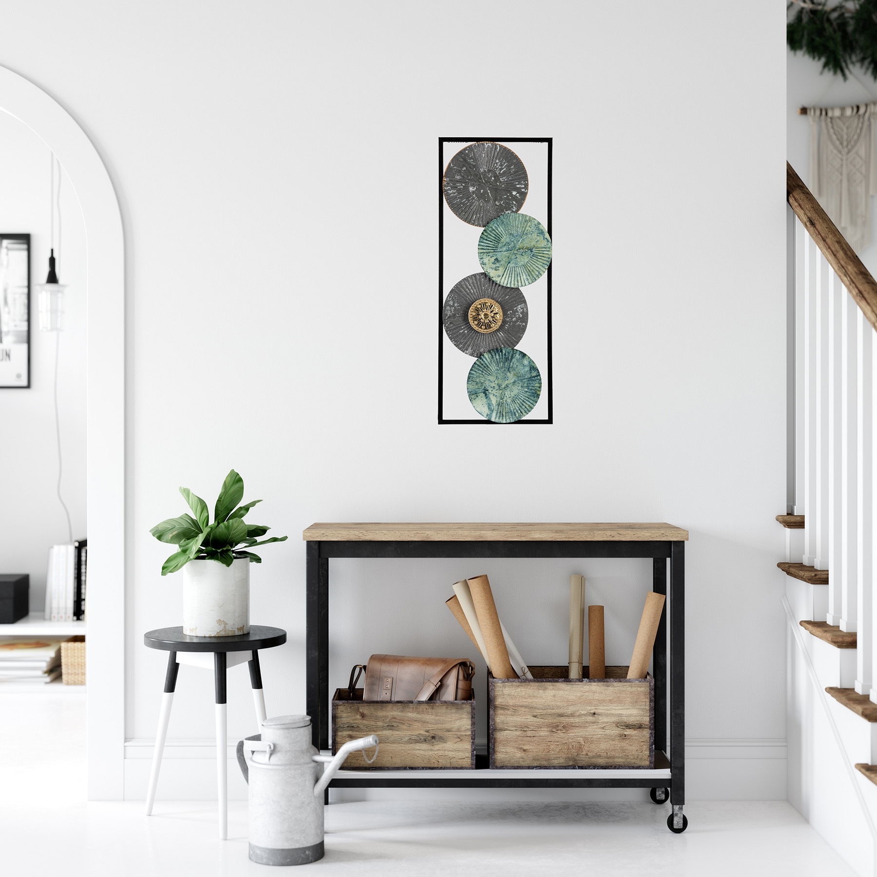 Bönninghoff Metallbild »ABSTRAKT – ORNAMENTE 20x50 cm – Deko modern« Abstrakt | Formen | Gegenstandslos Wanddekoration