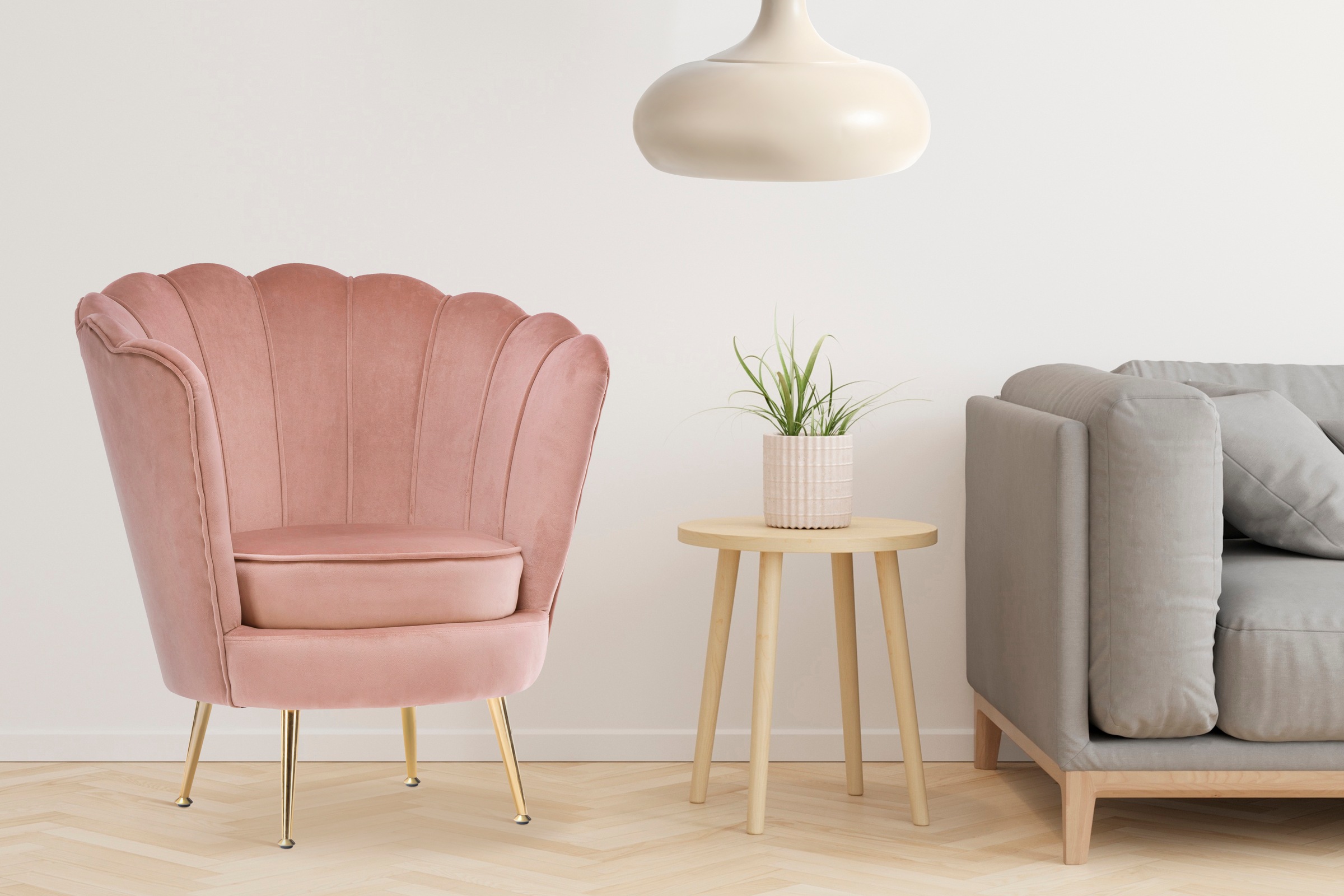 Kayoom Sessel "Sofa Barbara 125, hochwertiger Velvet-Stoff mit samtweicher günstig online kaufen