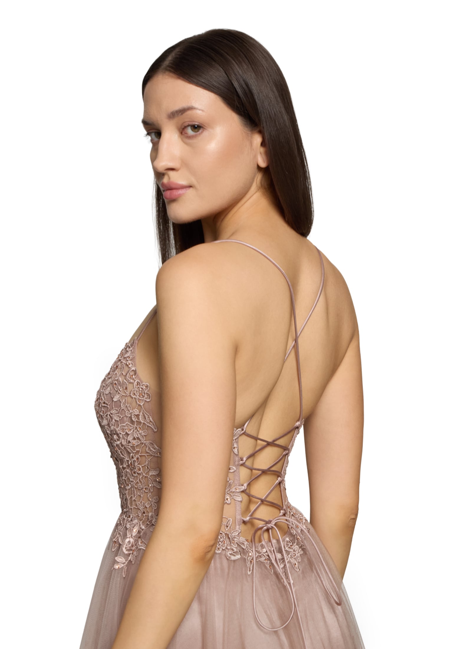 Vera Mont Abendkleid »Damen Abendkleid mit Stickerei« Ohne Tasche Rückenfrei