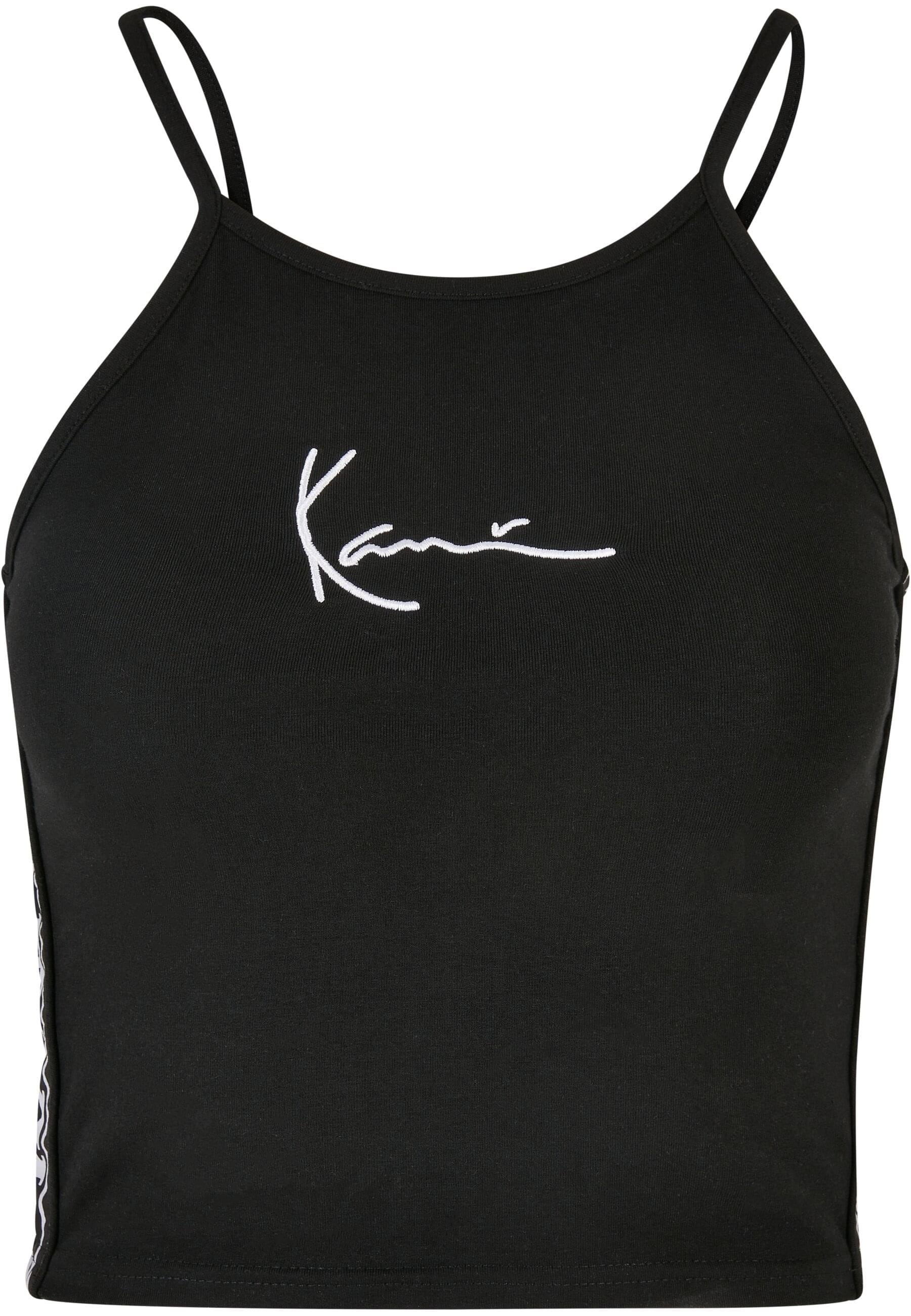 Karl Kani Muskelshirt "Karl Kani Damen KKWQ22001BLK KK Small Signature Tape Top"