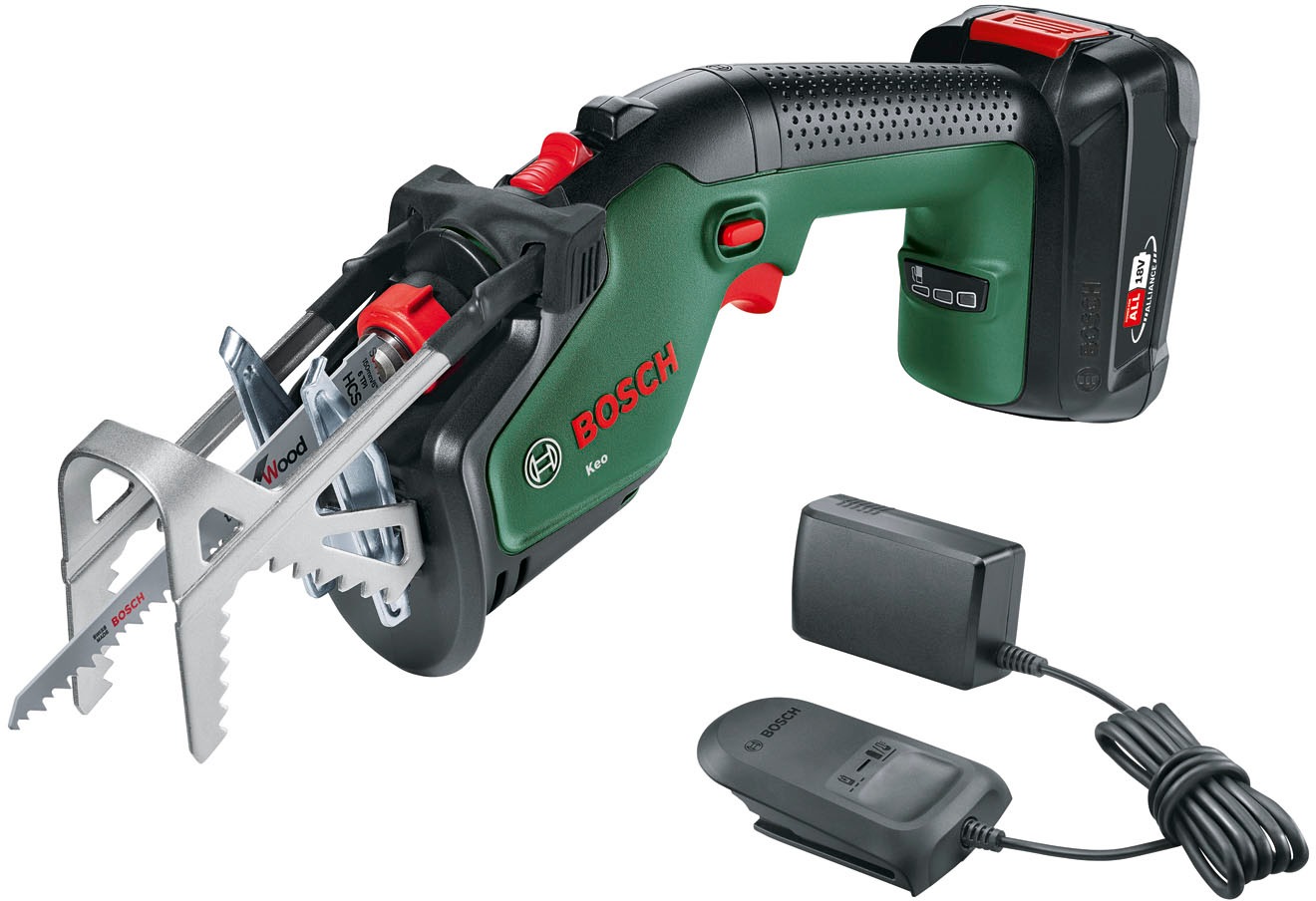 Bosch Home & Garden Akku-Säge »Keo 18«, Inkl. Akku 2 Ah und Ladegerät AL 18V-20