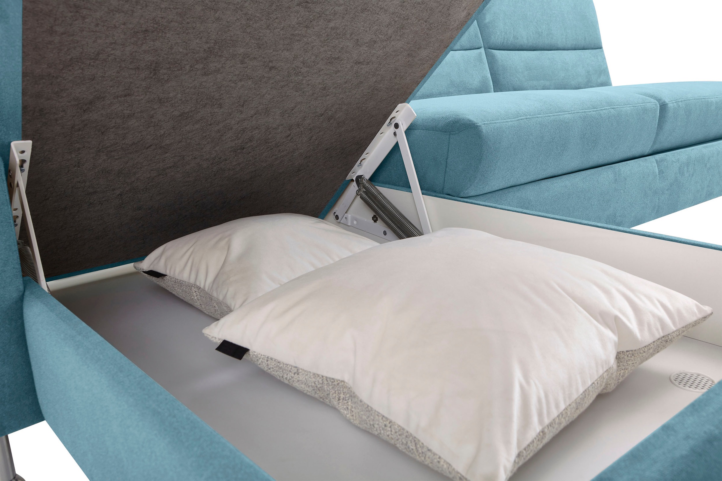 CALIZZA INTERIORS Ecksofa »Onyx L-Form«, Recamiere links oder rechts, wahlweise mit Bettfunktion, Breite 270 cm