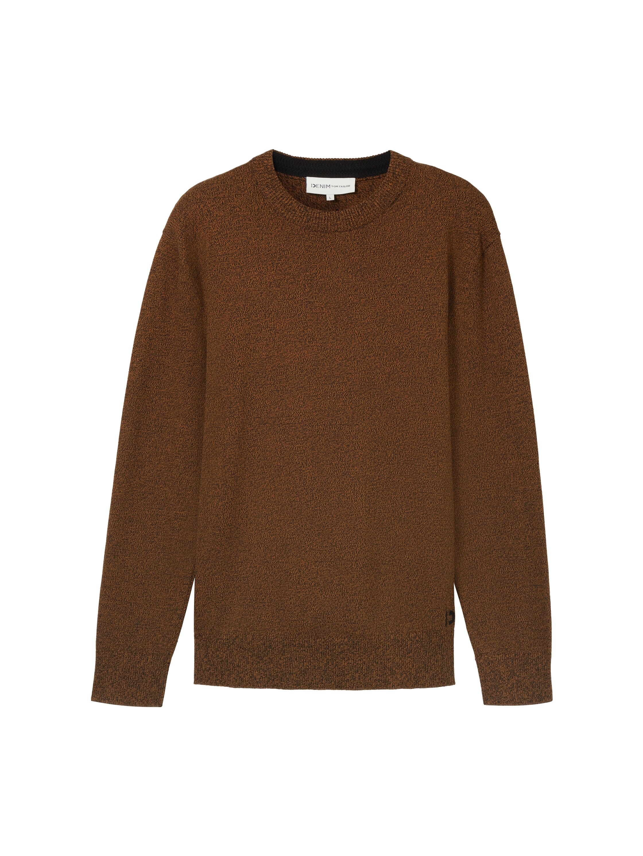TOM TAILOR Denim Strickpullover, in melierter Optik