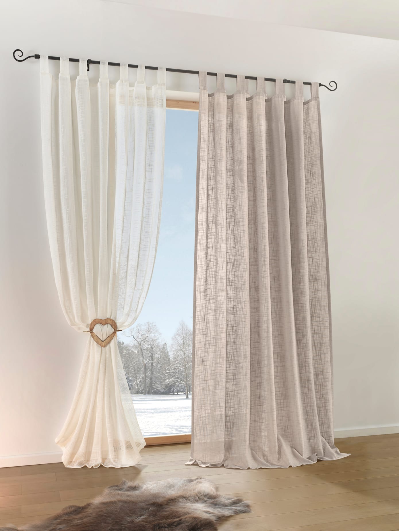 Thumbnail - heine home Gardine Schlaufen 1 Stk. tlg.