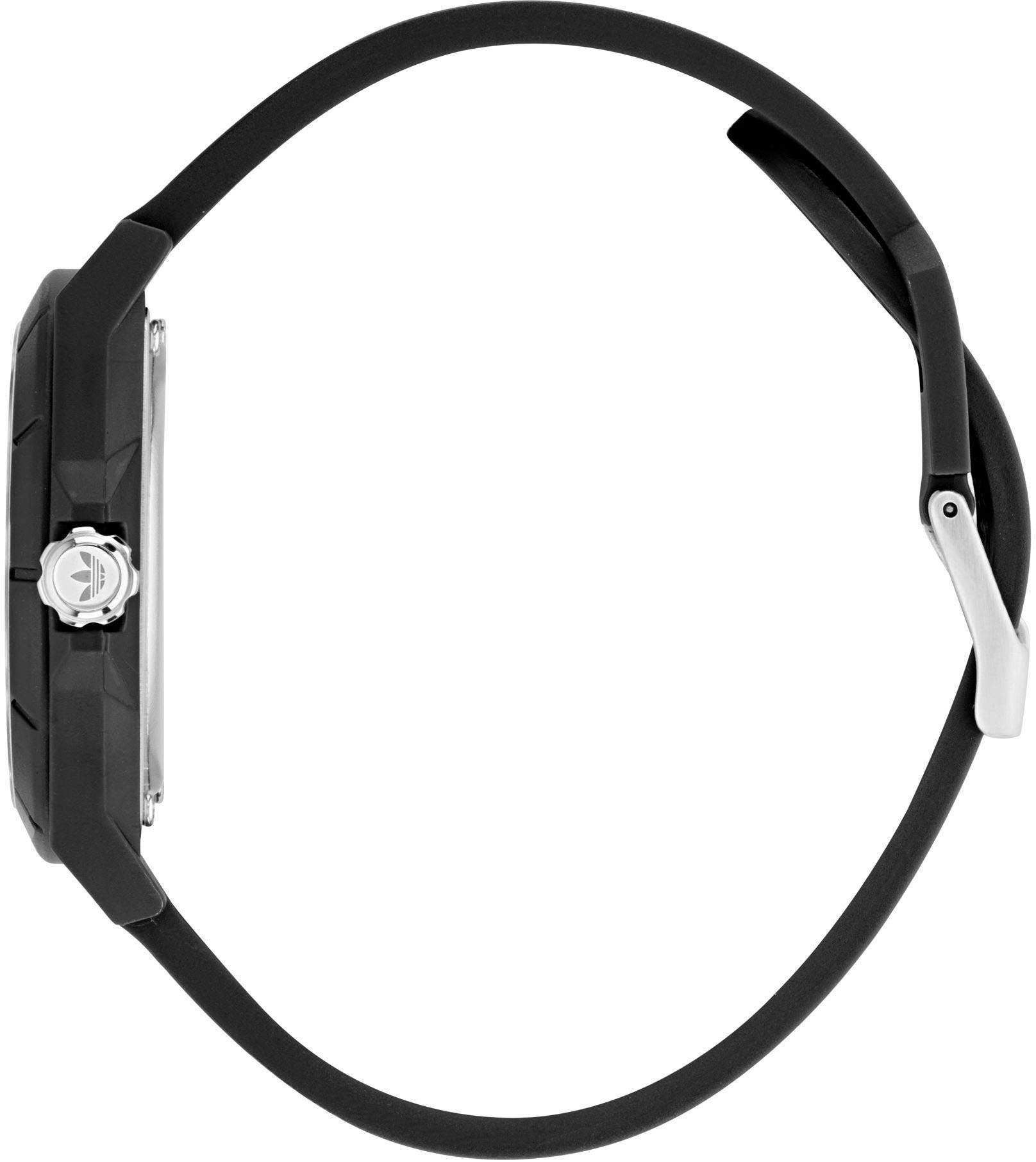 adidas Originals Quarzuhr »PROJECT FOUR«, Armbanduhr, Herrenuhr, Damenuhr,Resinarmband,wasserabweisend bis 5 bar
