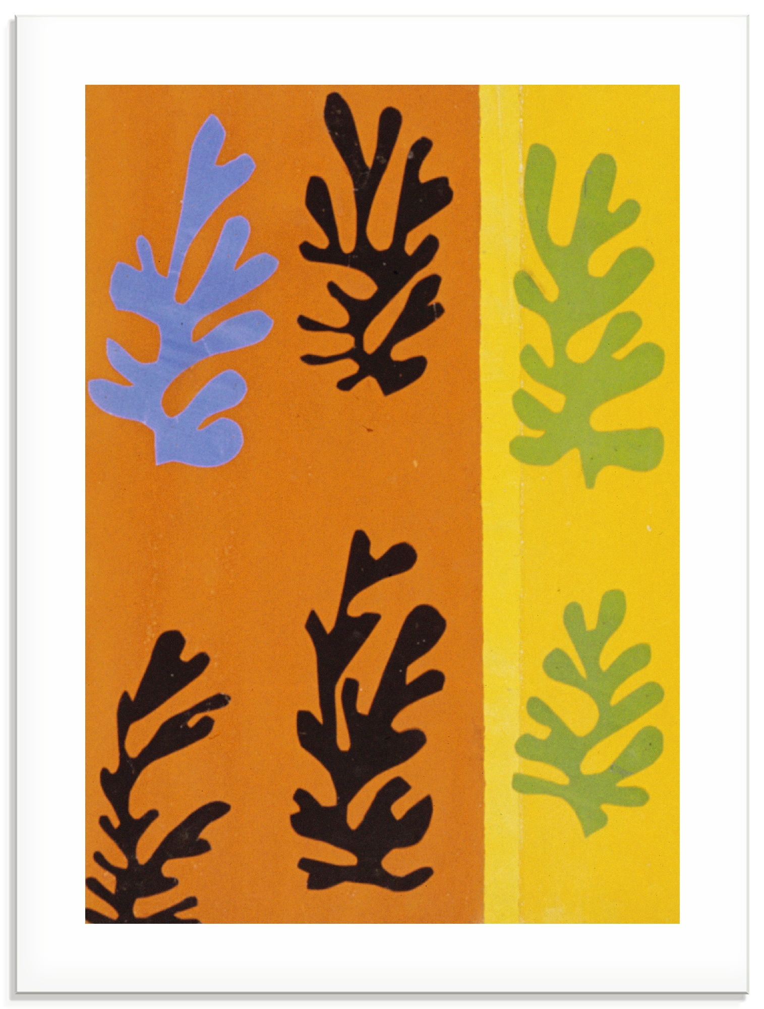 Artland Glasbild "Komposition (Der Samt). 1947" Gegenstandslos 1 Stk. tlg. in verschiedenen Größen
