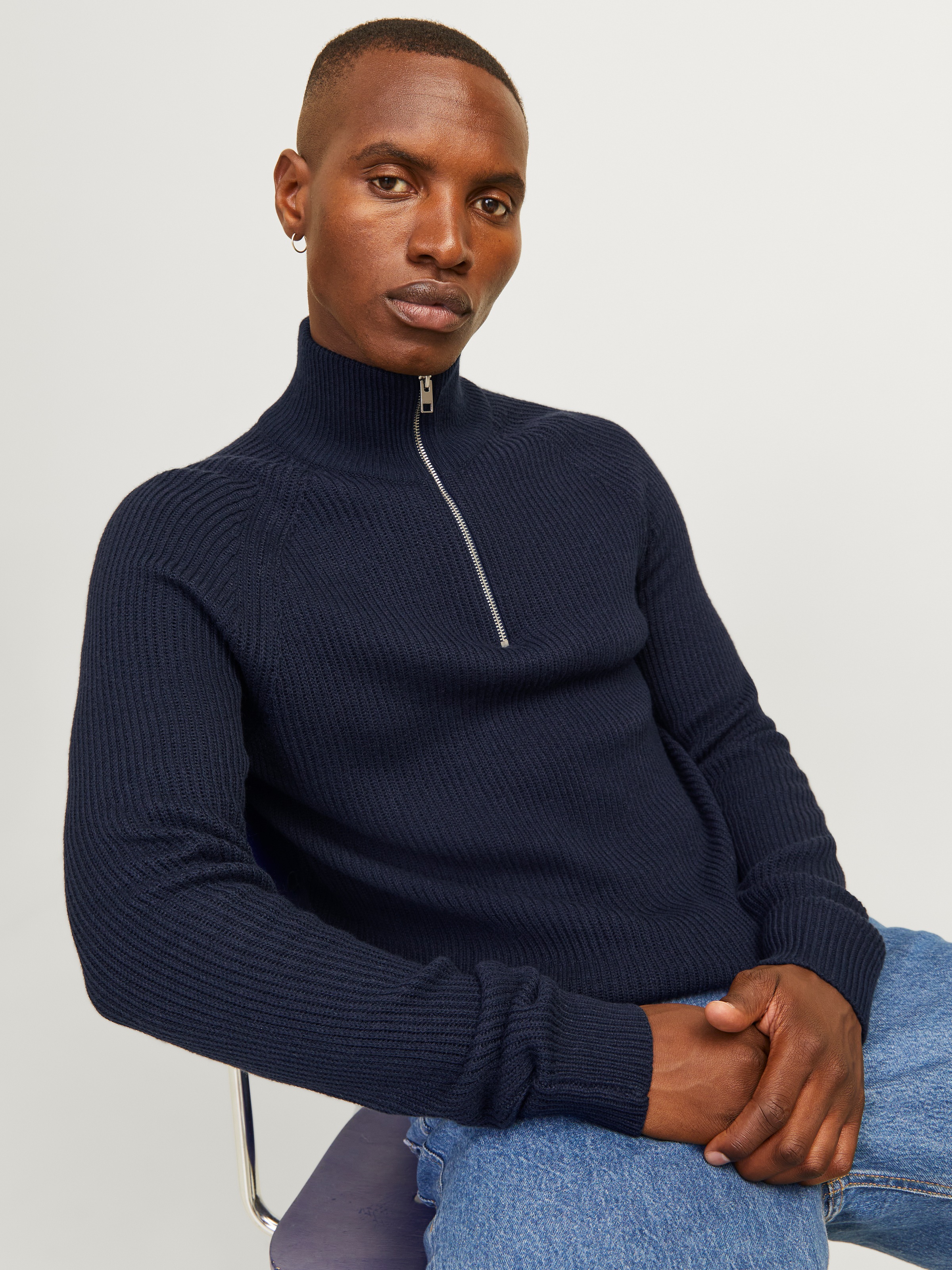 Jack & Jones Troyer »JJPANNEL KNIT HALF ZIP AW24«