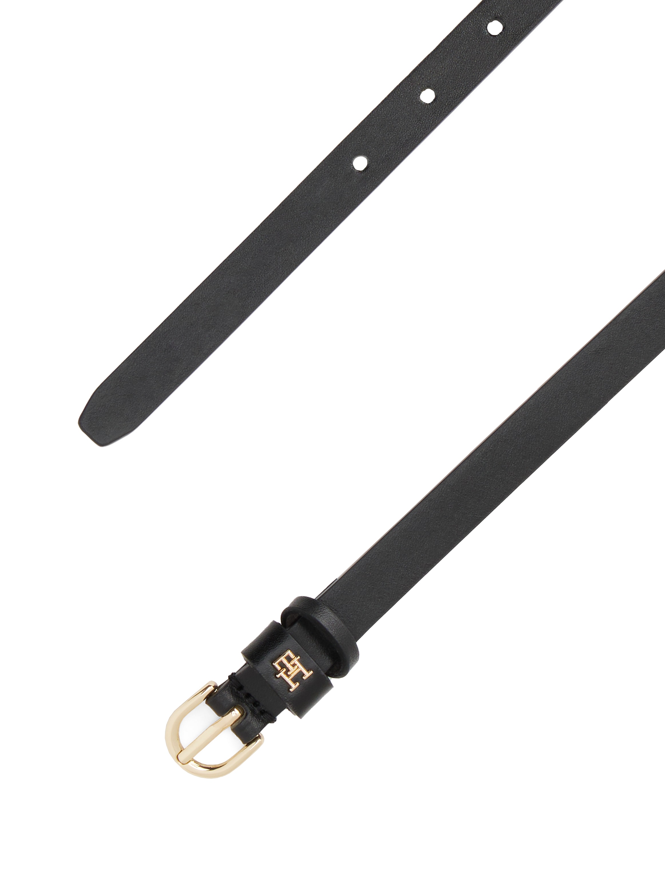 Tommy Hilfiger Ledergürtel »ESSENTIAL EFFORTLESS GOLD«, 1,5 cm breit, ovale Einfachdornschließe, Damengürtel