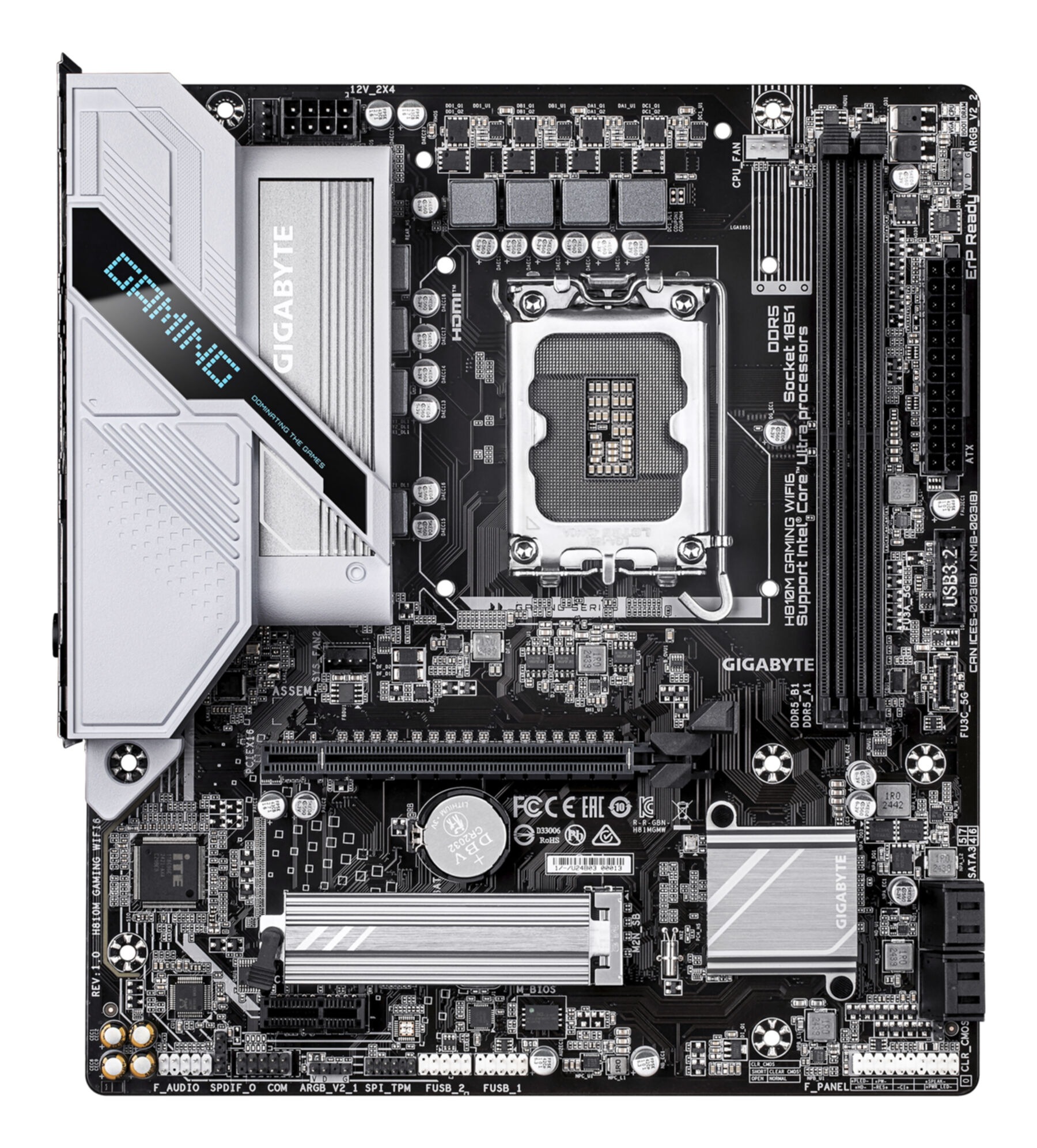 Gigabyte Mainboard »H810M GAMING WIFI6 Mainboard – Intel Core Ultra«